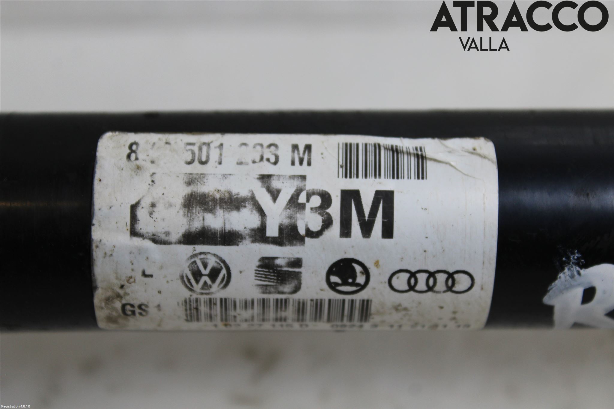 Audi A4 12-15 Drivaksel Bak Kompl Høyre