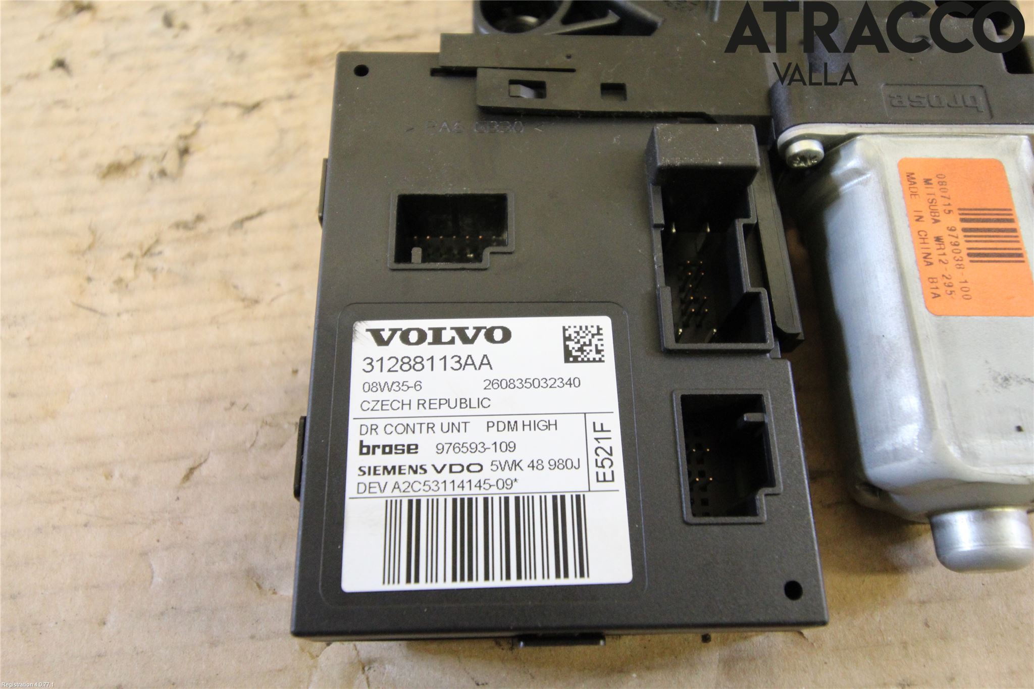 Volvo V50 08-12 Vindusheismotor