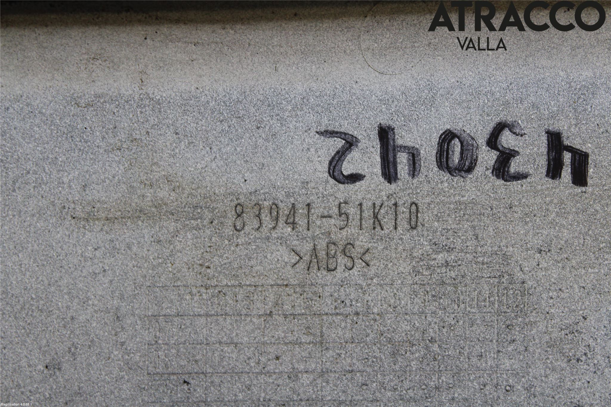 Suzuki SPLASH Refleksplate - Skiltplate