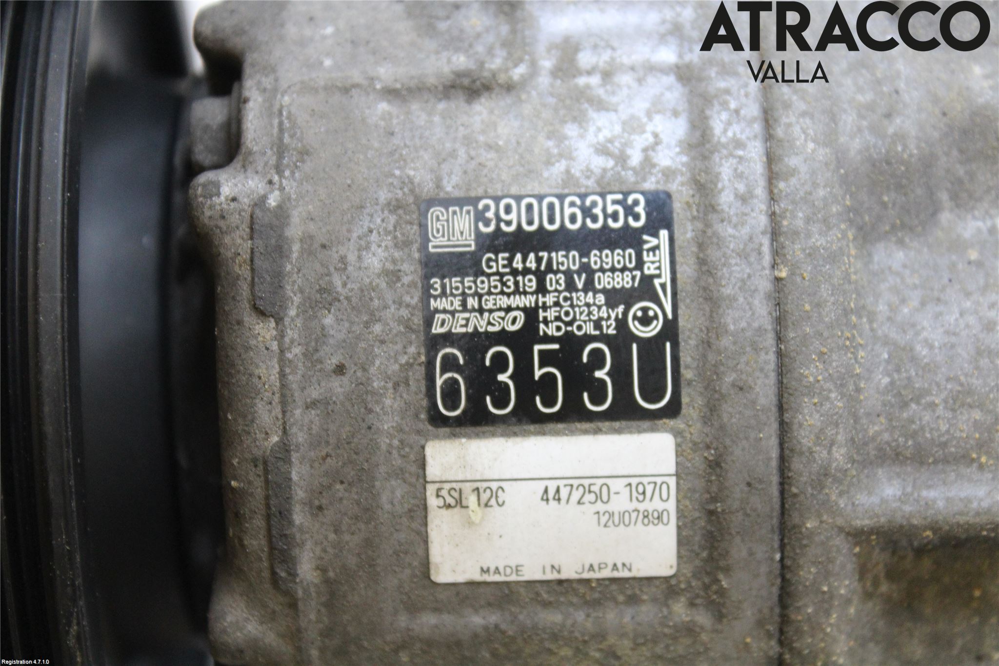 Opel CORSA E 15-19 Varme Ac Kompressor