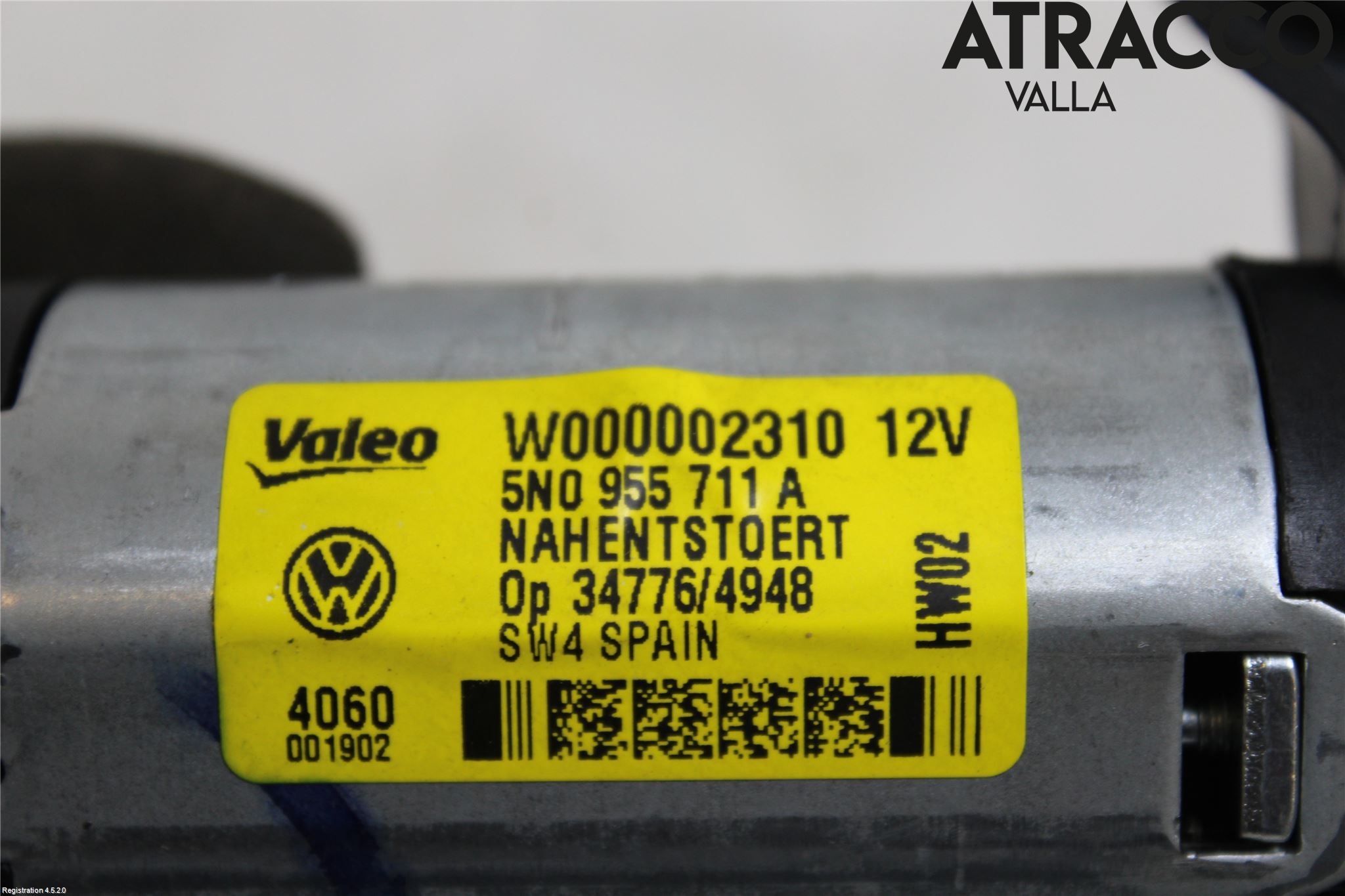 Volkswagen VW TIGUAN 07-16 Viskermotor Bakluke