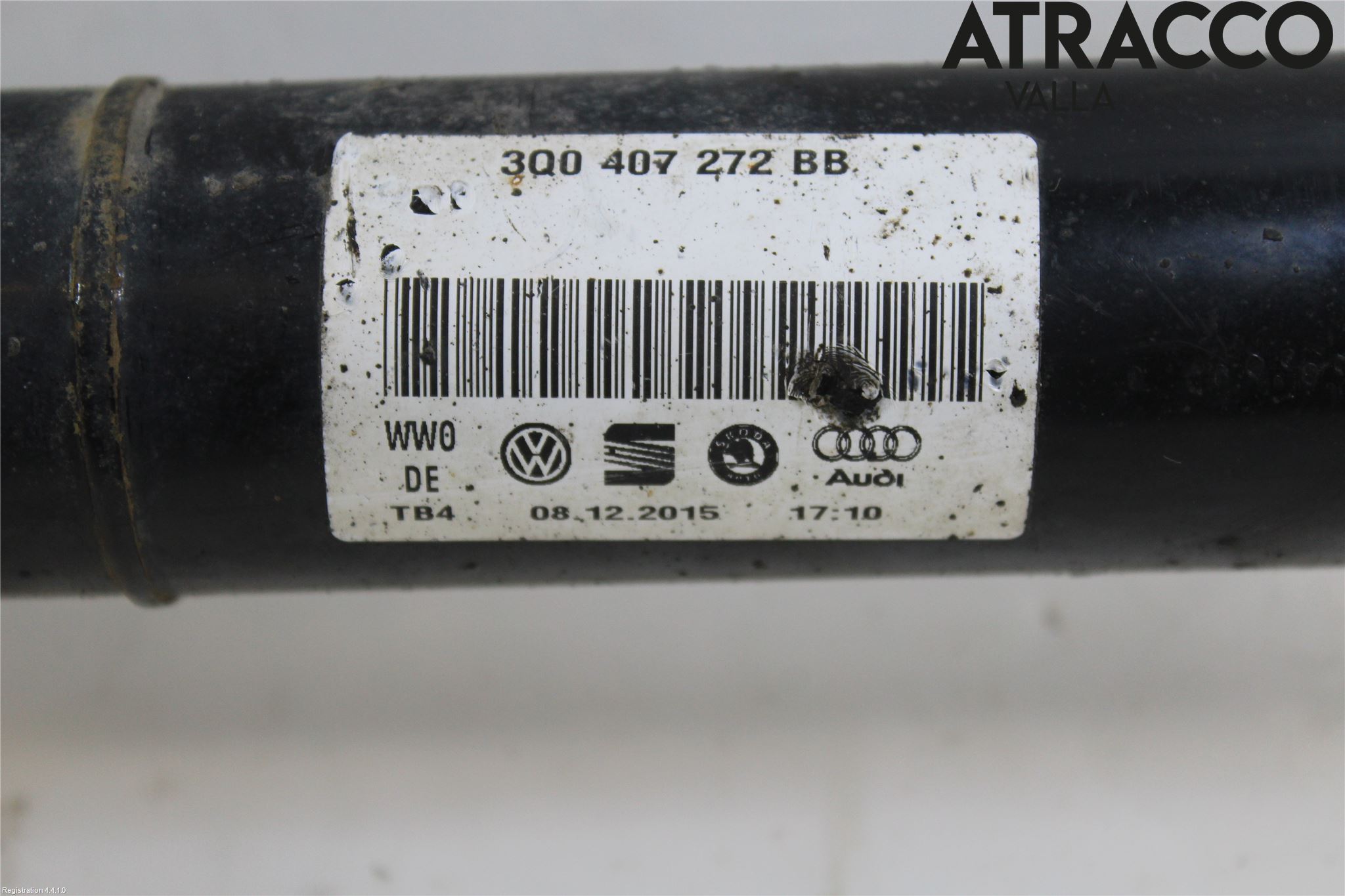 Volkswagen VW PASSAT 15-19 Drivaksel Foran Kompl Høyre