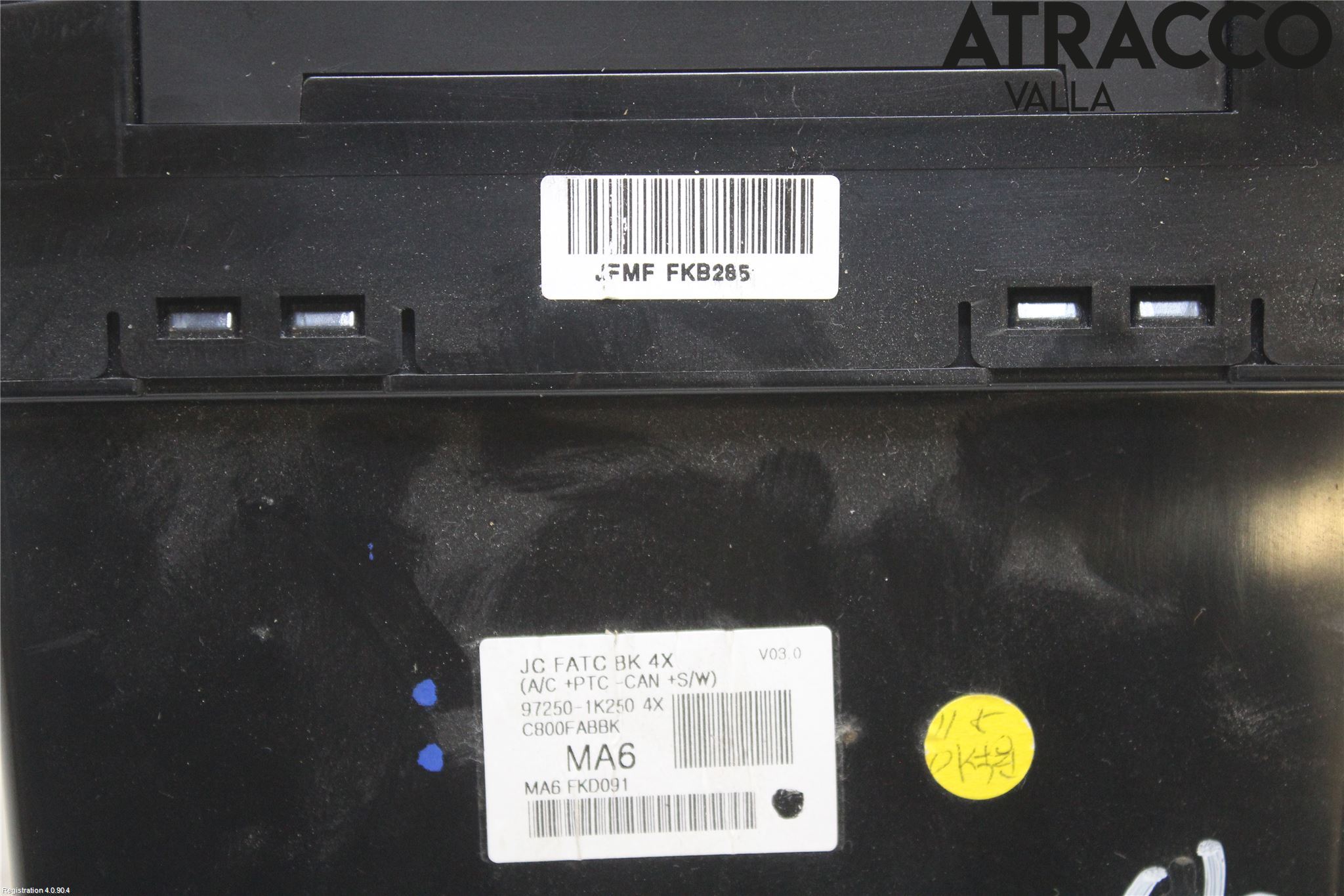 Hyundai ix20 Varme Ac Betjening-Display