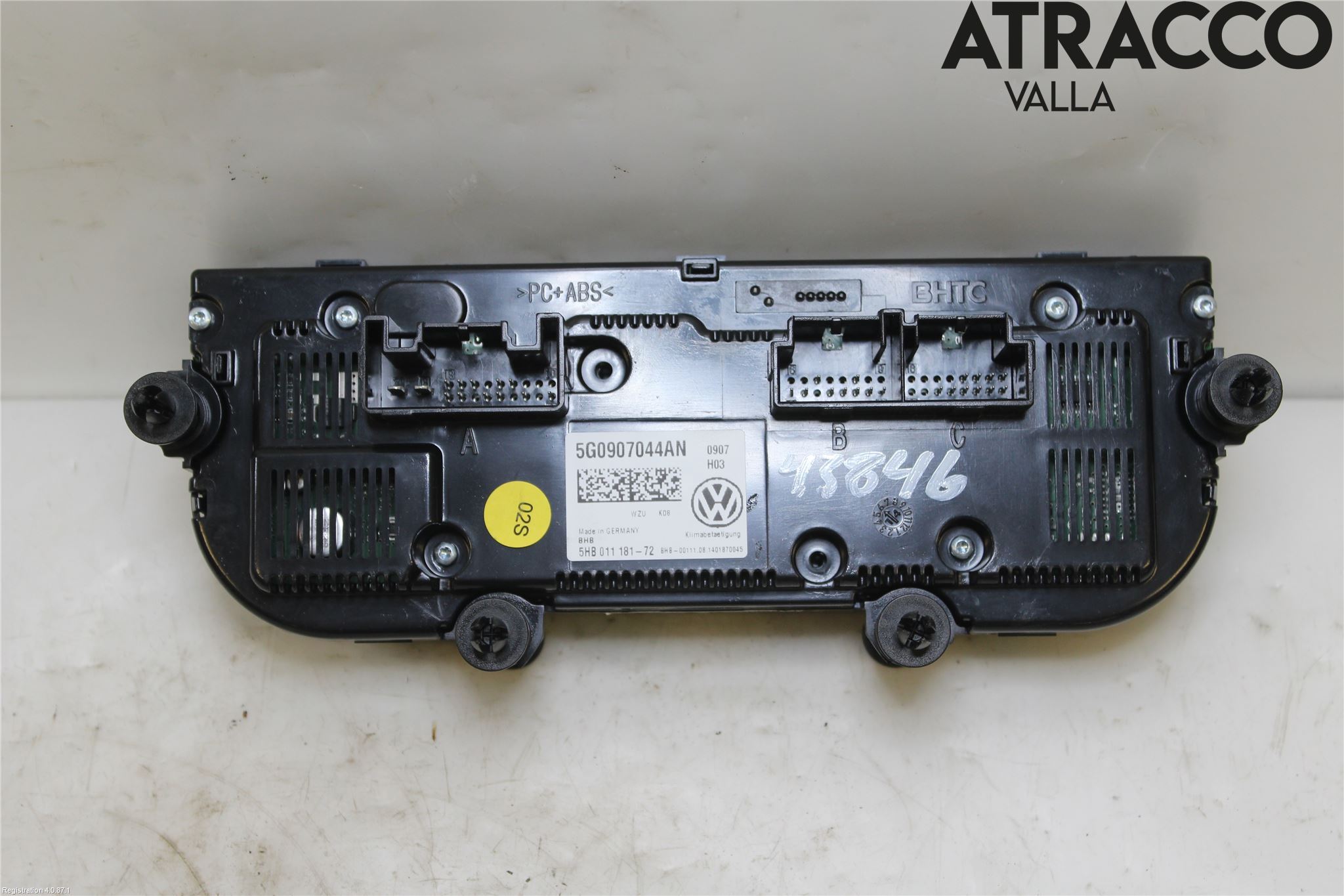 Volkswagen VW GOLF / E-GOLF VII 13-20 Varme Ac Betjening-Display