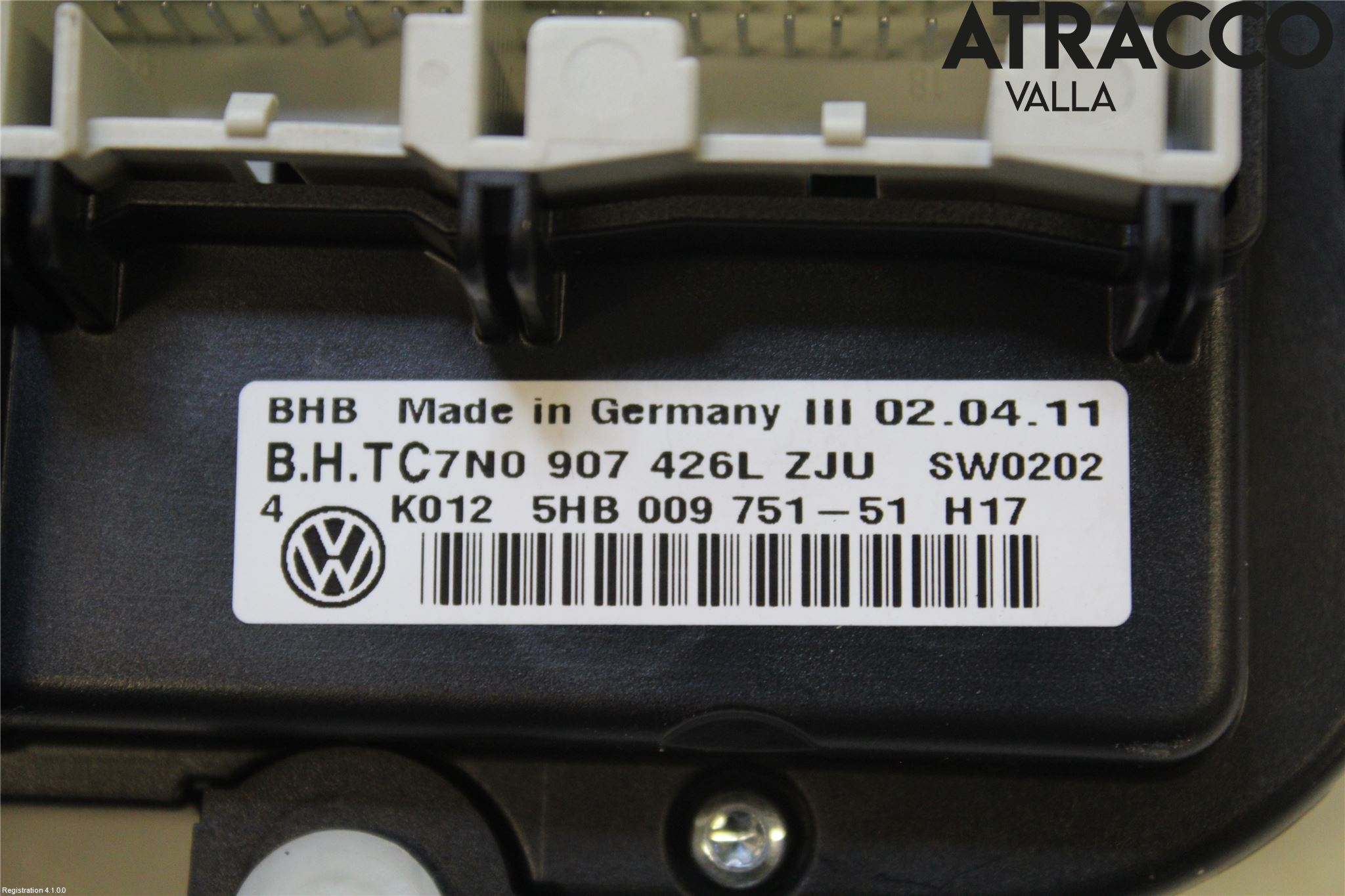 Volkswagen VW GOLF VI 09-13 Varme Ac Betjening-Display