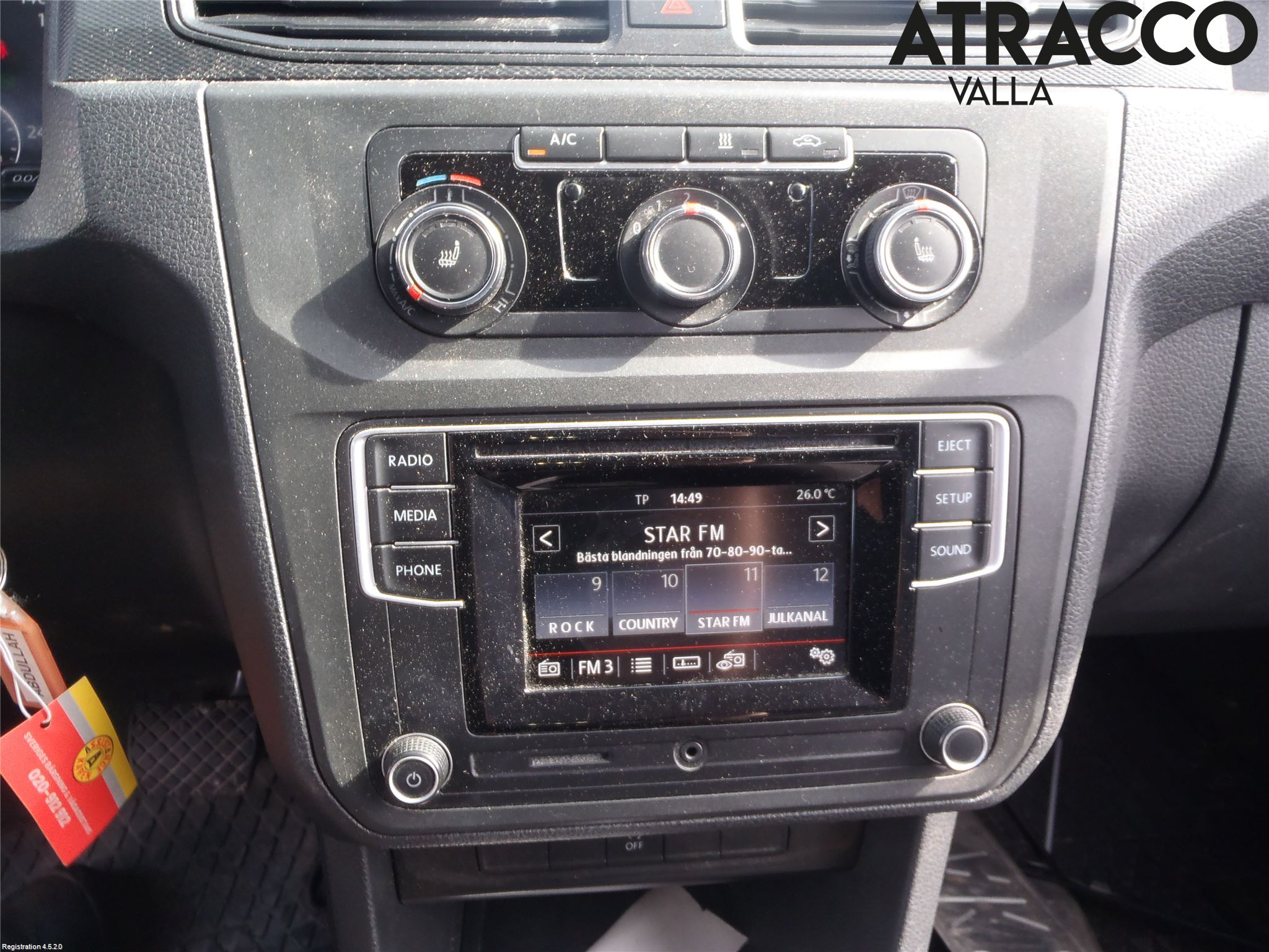 Volkswagen VW CADDY 16-20 Stereo Radio Med Cd