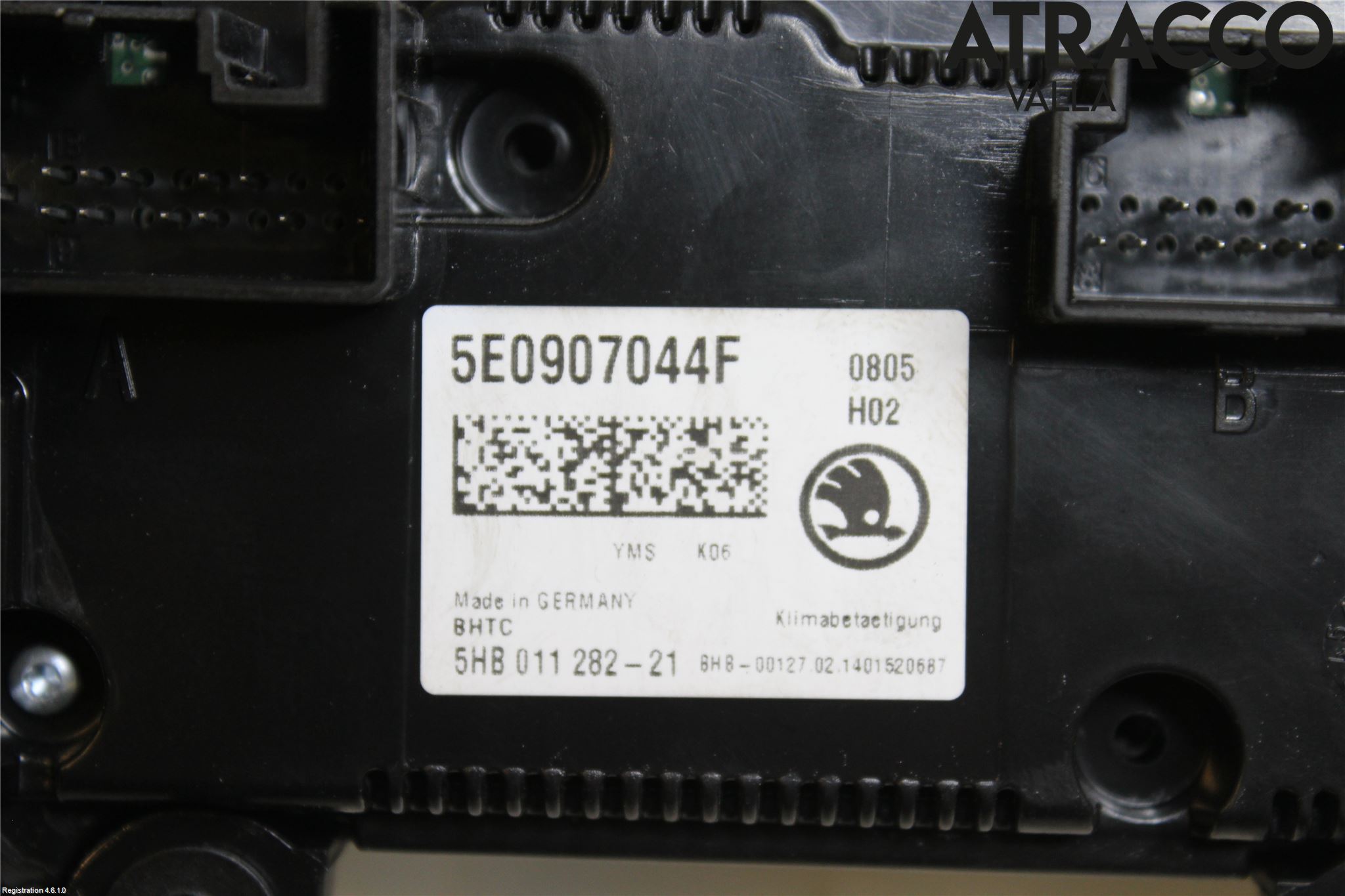 Skoda OCTAVIA (5E) 13-20 Varme Ac Betjening-Display