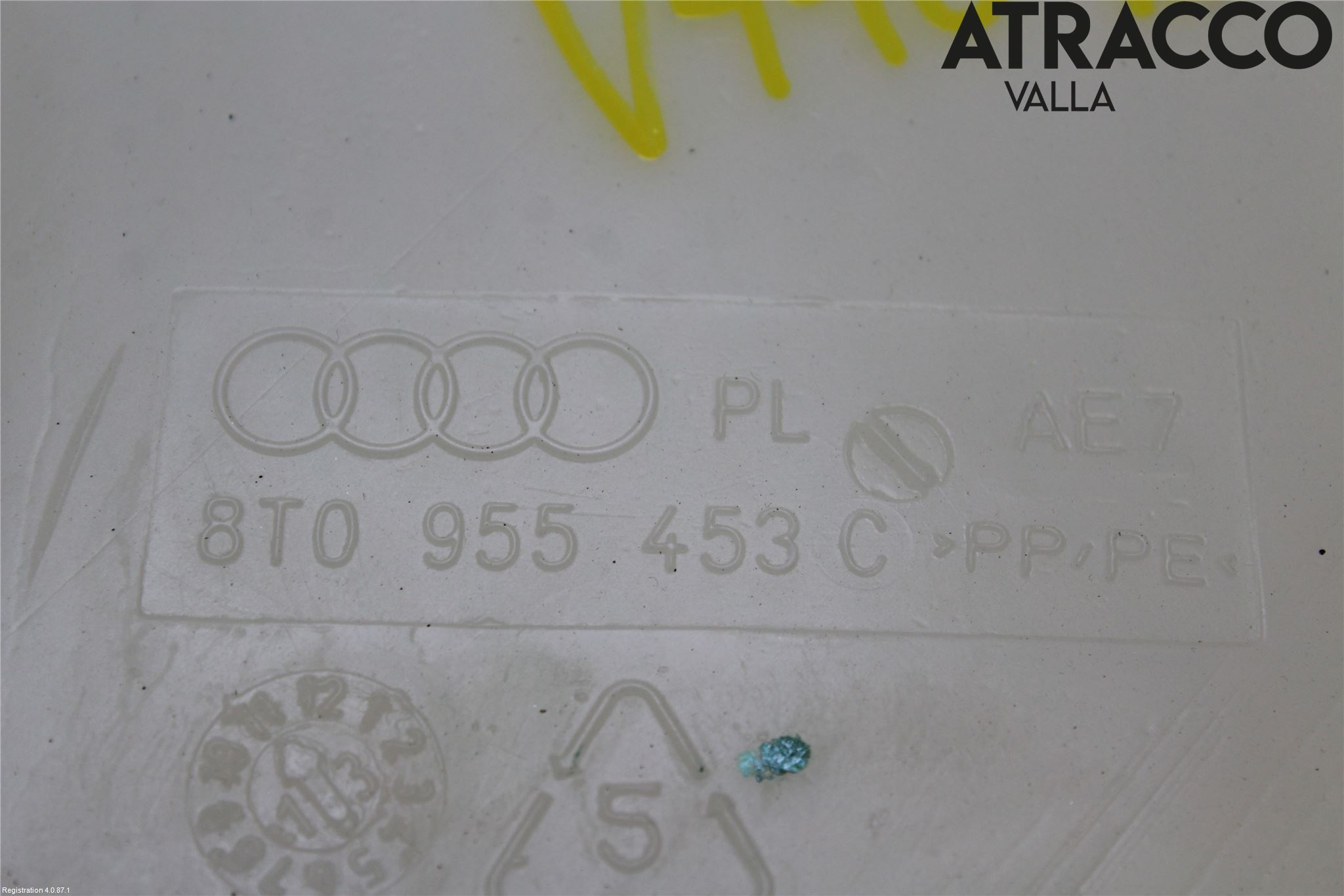 Audi A4 12-15 Spylerbeholder Frontrute-Lykte