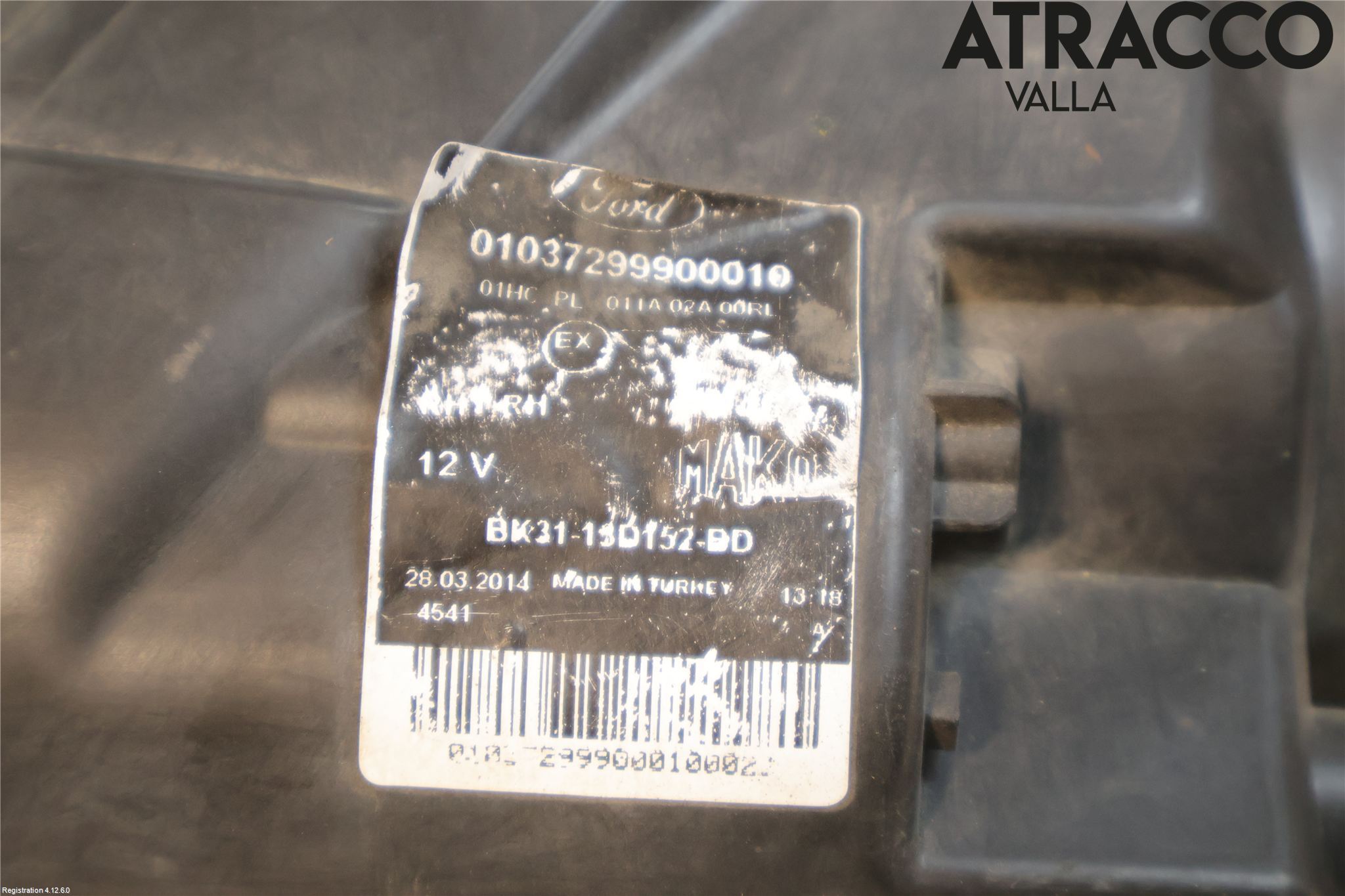 Ford TRANSIT SKÅP/BUSS 14-22 Frontlykt Høyre