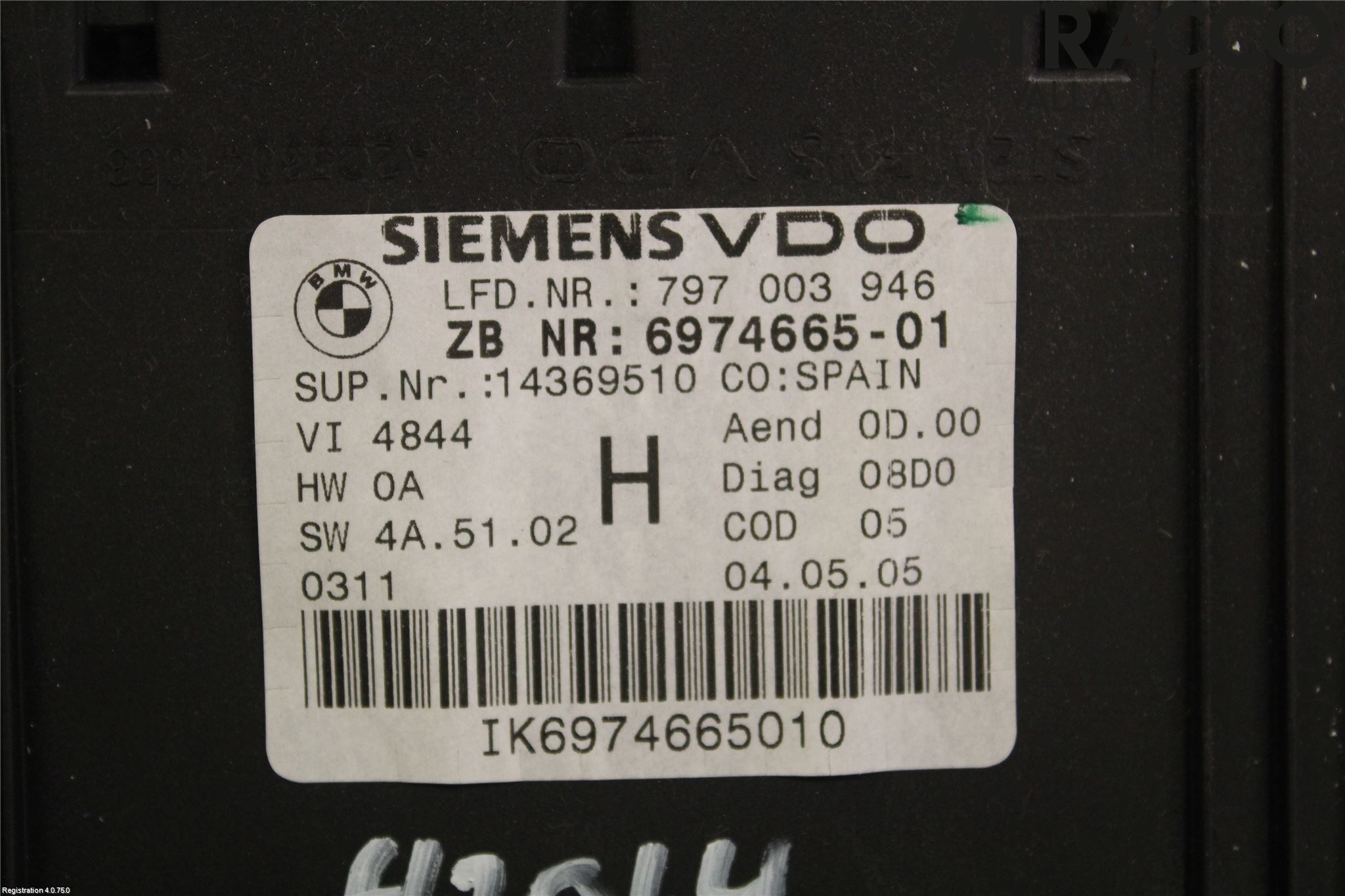 BMW 3 E90/91 SED/TOU 05-12 Instr Kombinert