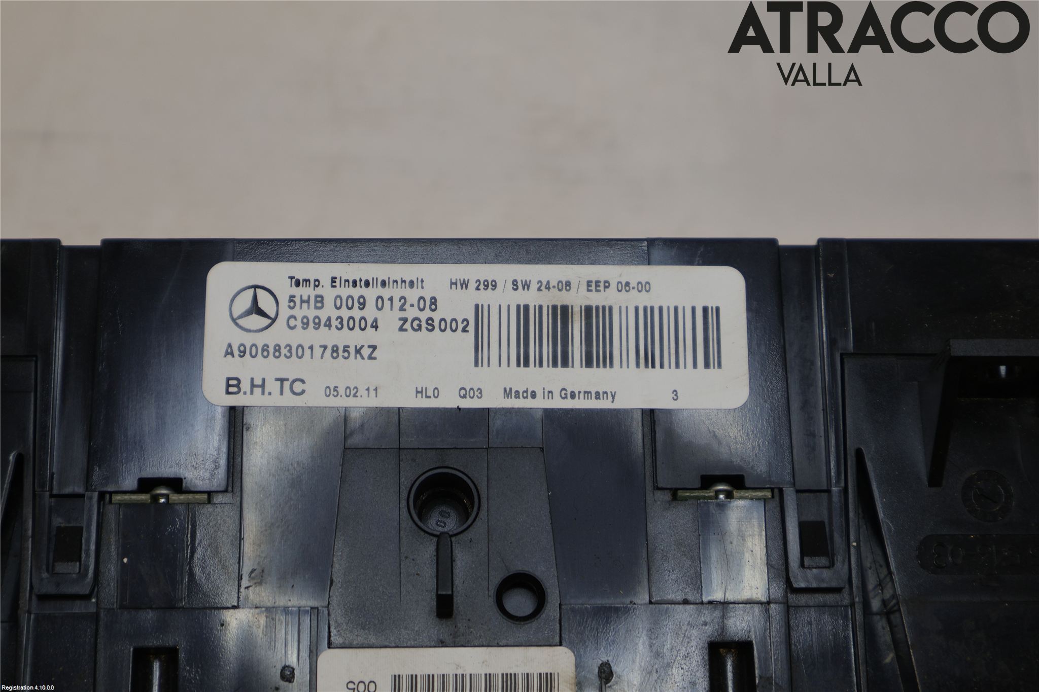 Mercedes-Benz MB SPRINTER (W906) 06-18 Varme Ac Betjening-Display