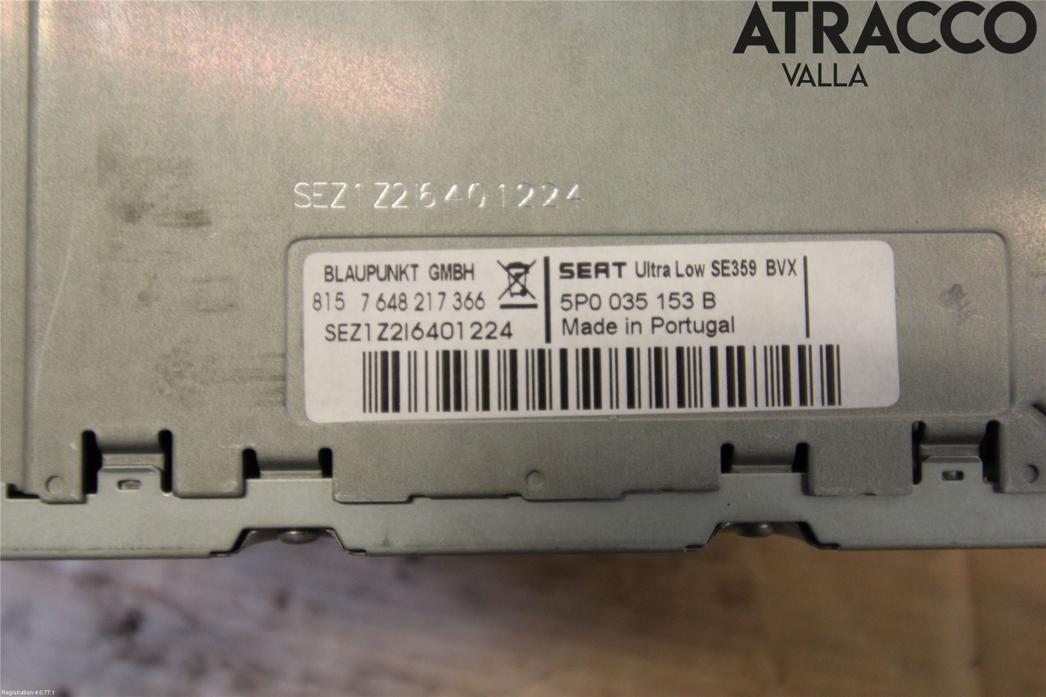 Seat ALTEA Stereo Radio Med Cd