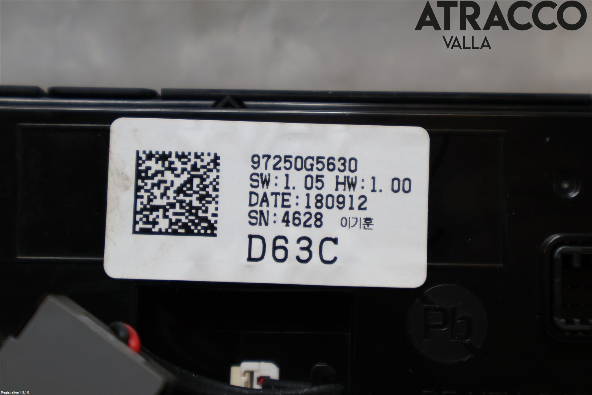 Kia NIRO (DE) 17-22 Varme Ac Betjening-Display