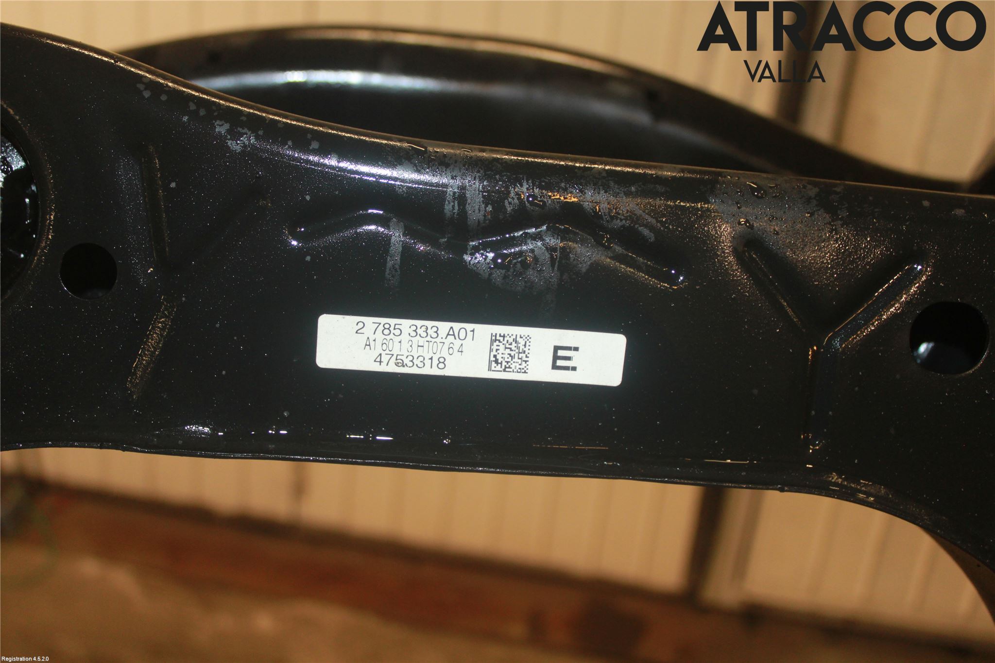BMW 3 F30/F31/F80 12-19 Bakaksel Feste Travers-Ramme
