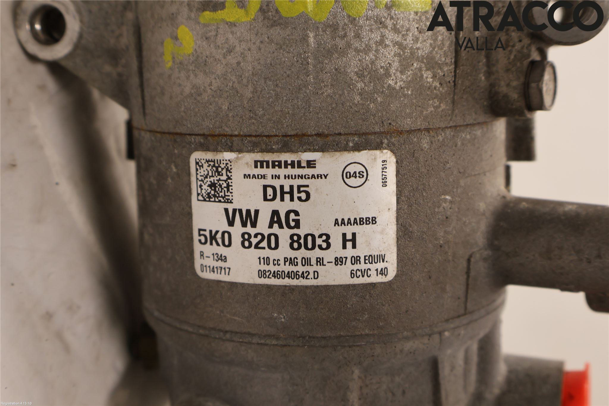 Volkswagen VW TIGUAN 07-16 Varme Ac Kompressor