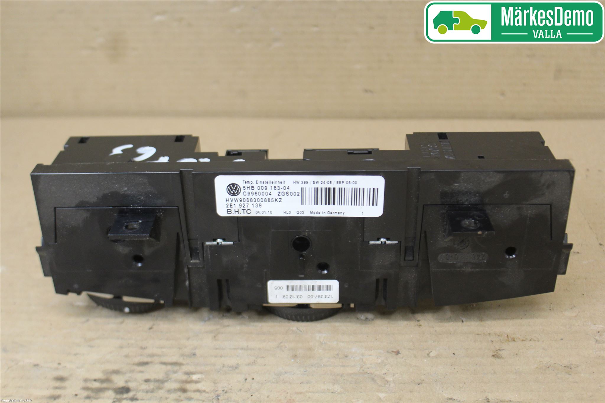 Volkswagen VW CRAFTER 06-16 Varme Ac Betjening-Display