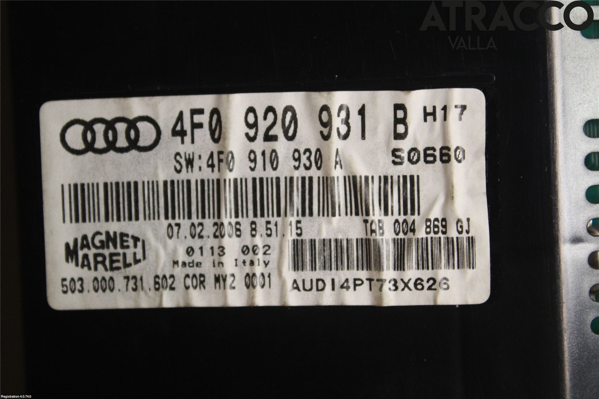 Audi A6/S6     05-11 Instr Kombinert