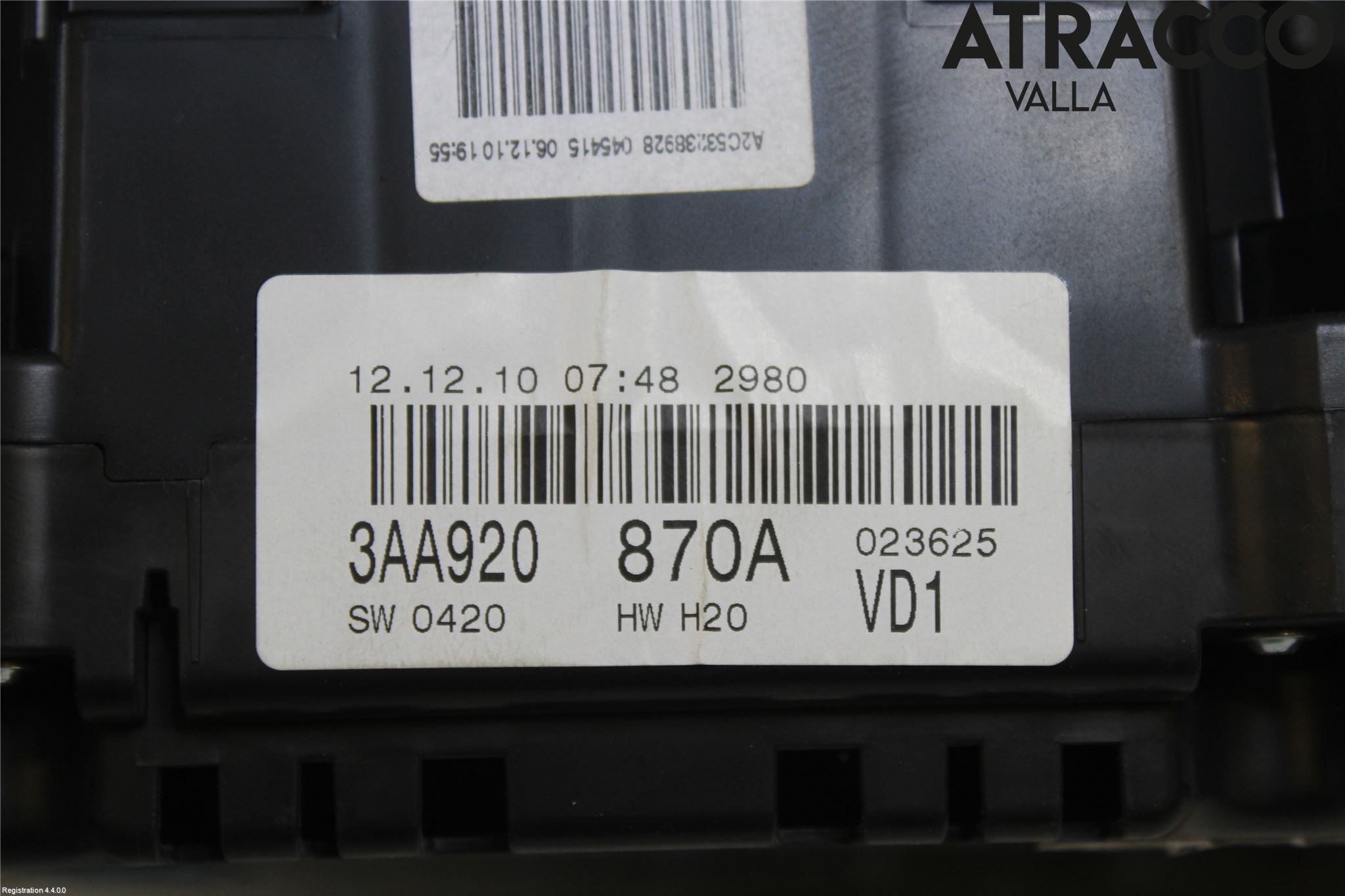 Volkswagen VW PASSAT 11-14 Instr Kombinert