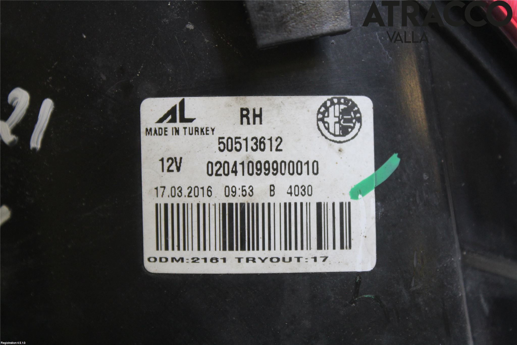 Alfa GIULIETTA Baklykt Høyre