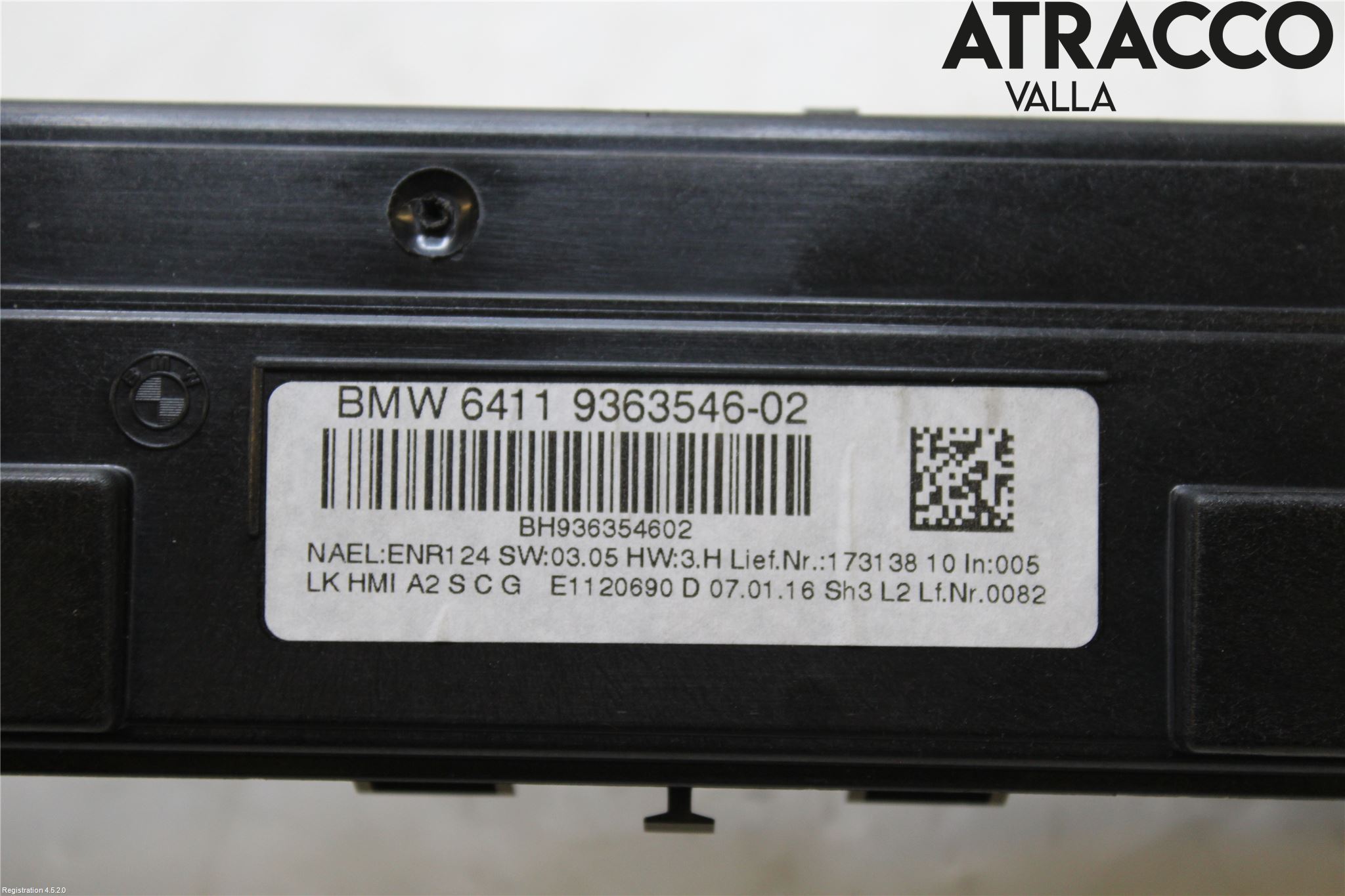 BMW 3 F30/F31/F80 12-19 Varme Ac Betjening-Display