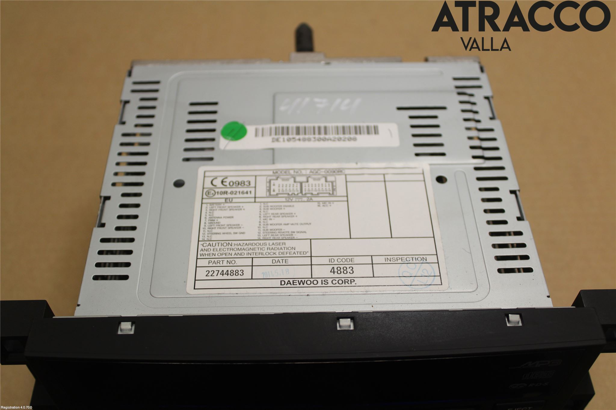 Chevrolet CAPTIVA Stereo Radio Med Cd