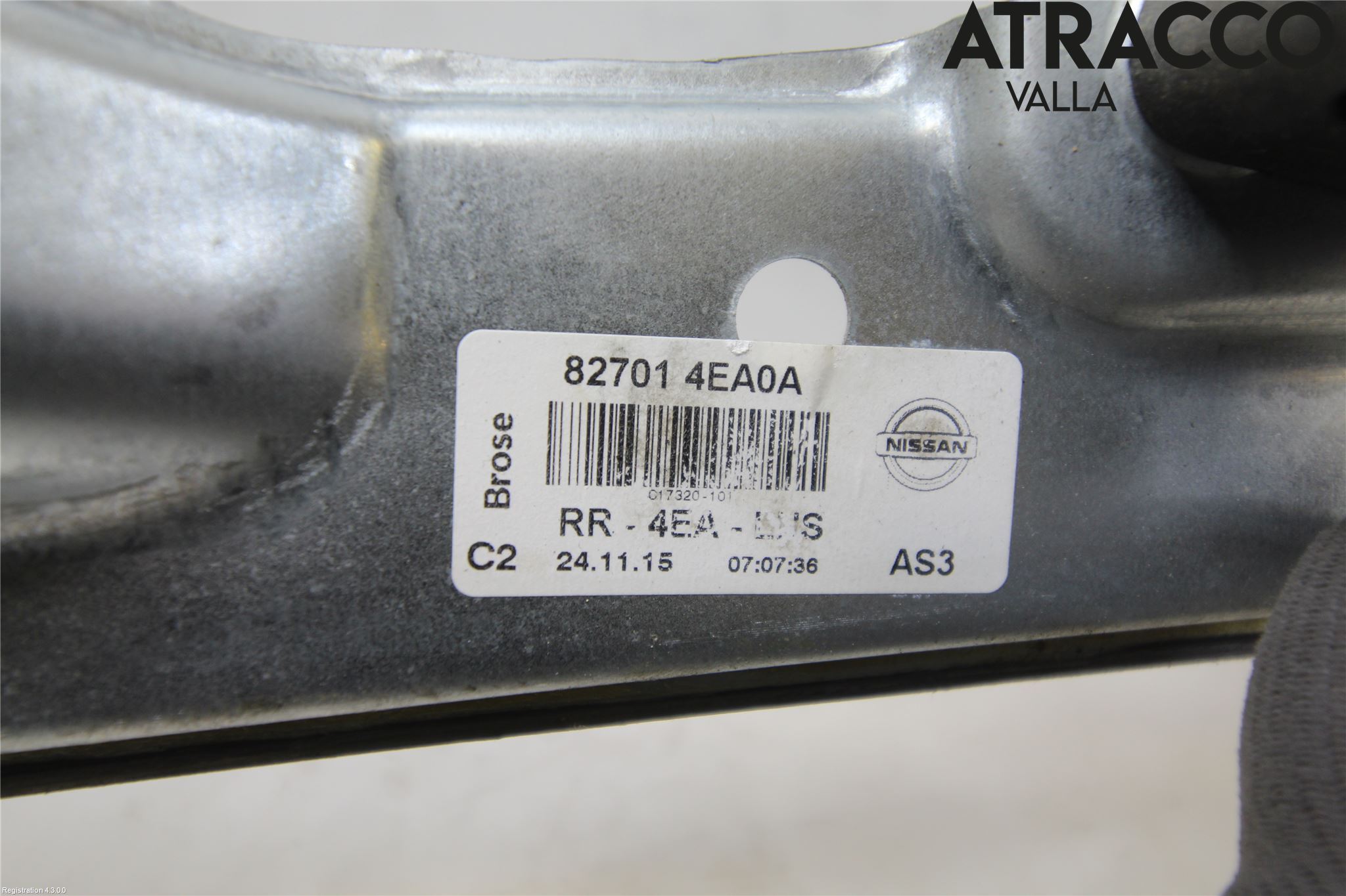 Nissan QASHQAI 14-17 Vindusheis El Komp