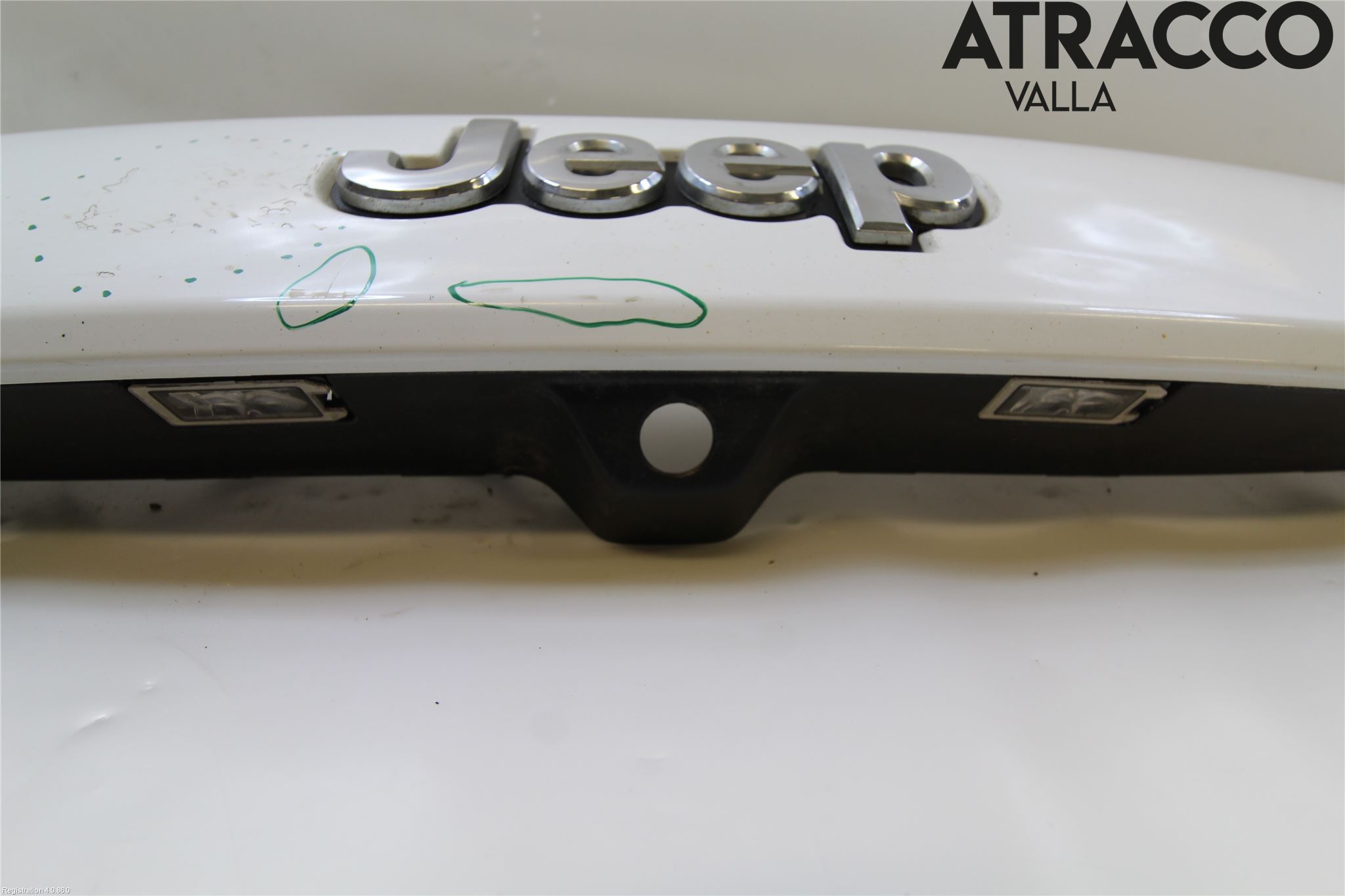 Jeep GRAND CHEROKEE 10-20 Refleksplate - Skiltplate