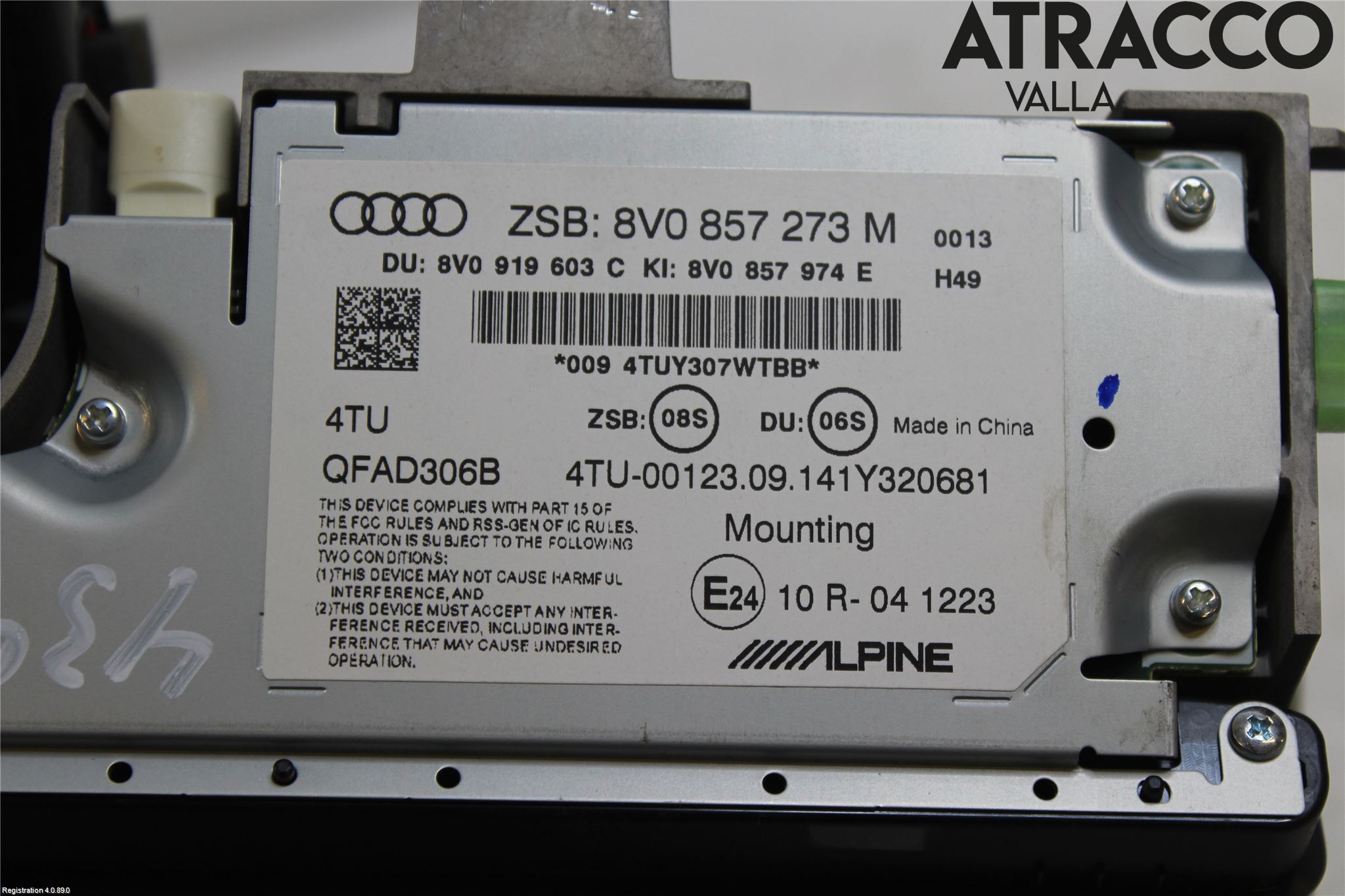 Audi A3/S3 8V 13-20 Multifunktionsdisplay