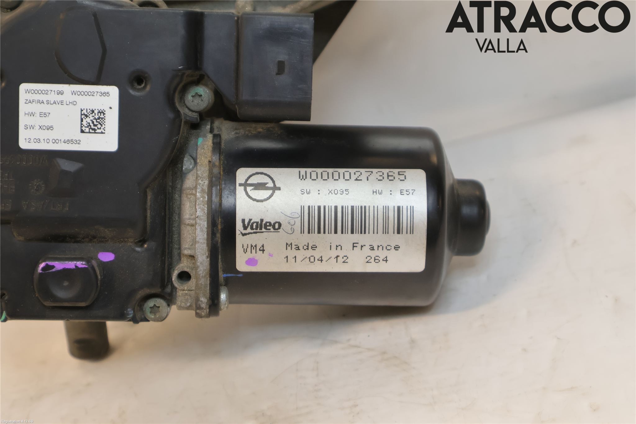 Opel ZAFIRA C 12-19 Viskermotor Frontrute