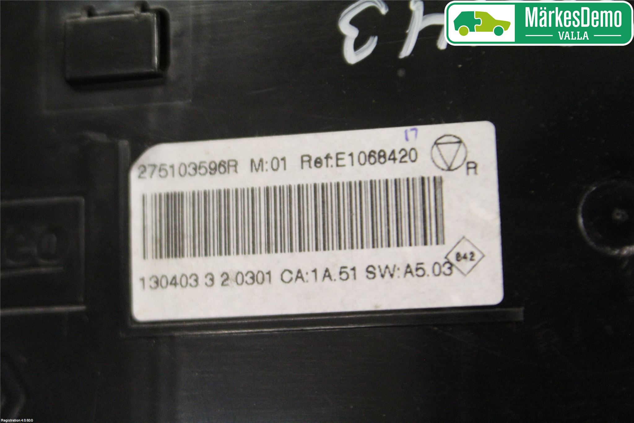 Renault MEGANE III 09-15 Varme Ac Betjening-Display