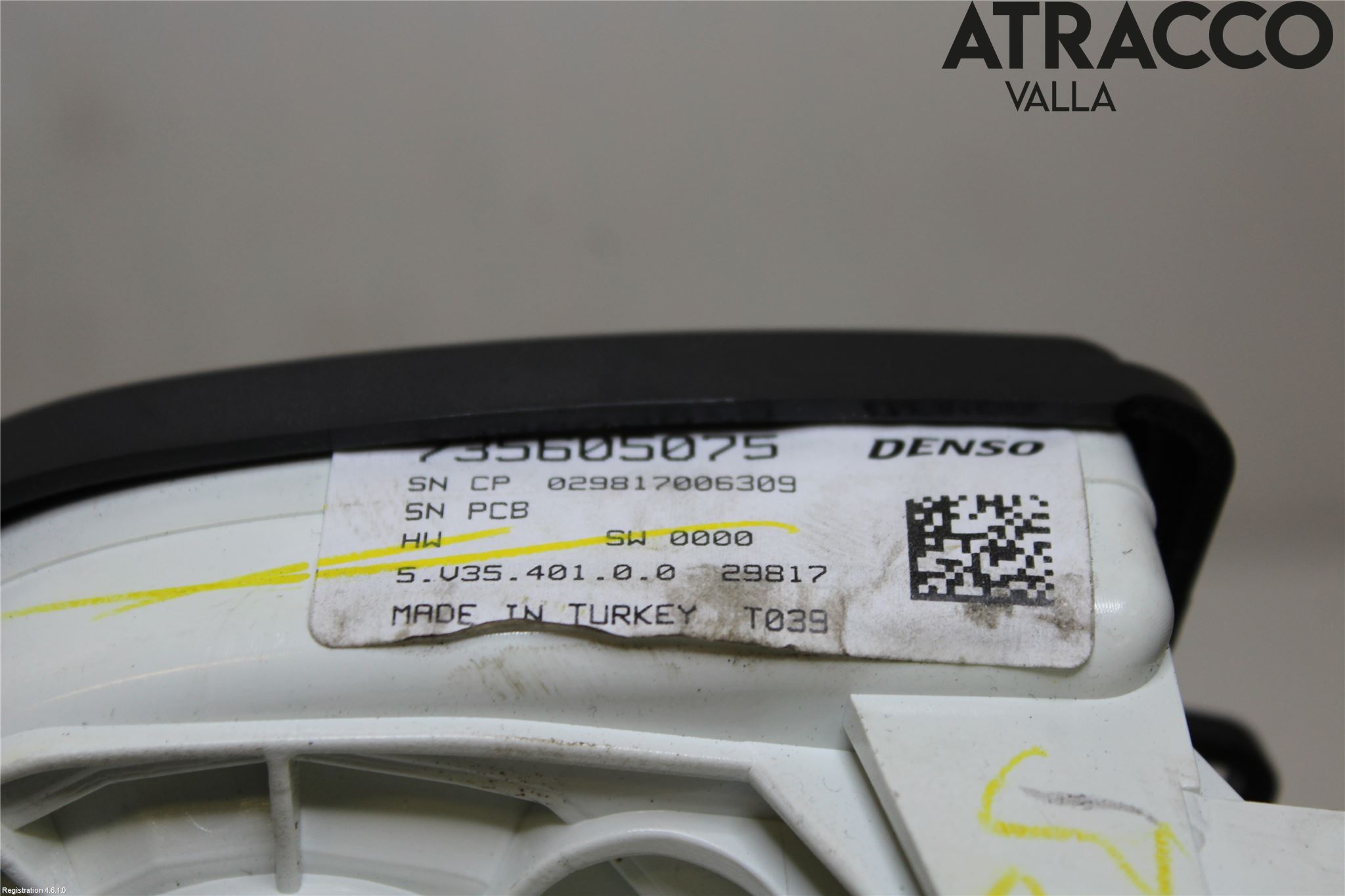 Fiat DOBLO CARGO Varme Ac Betjening-Display