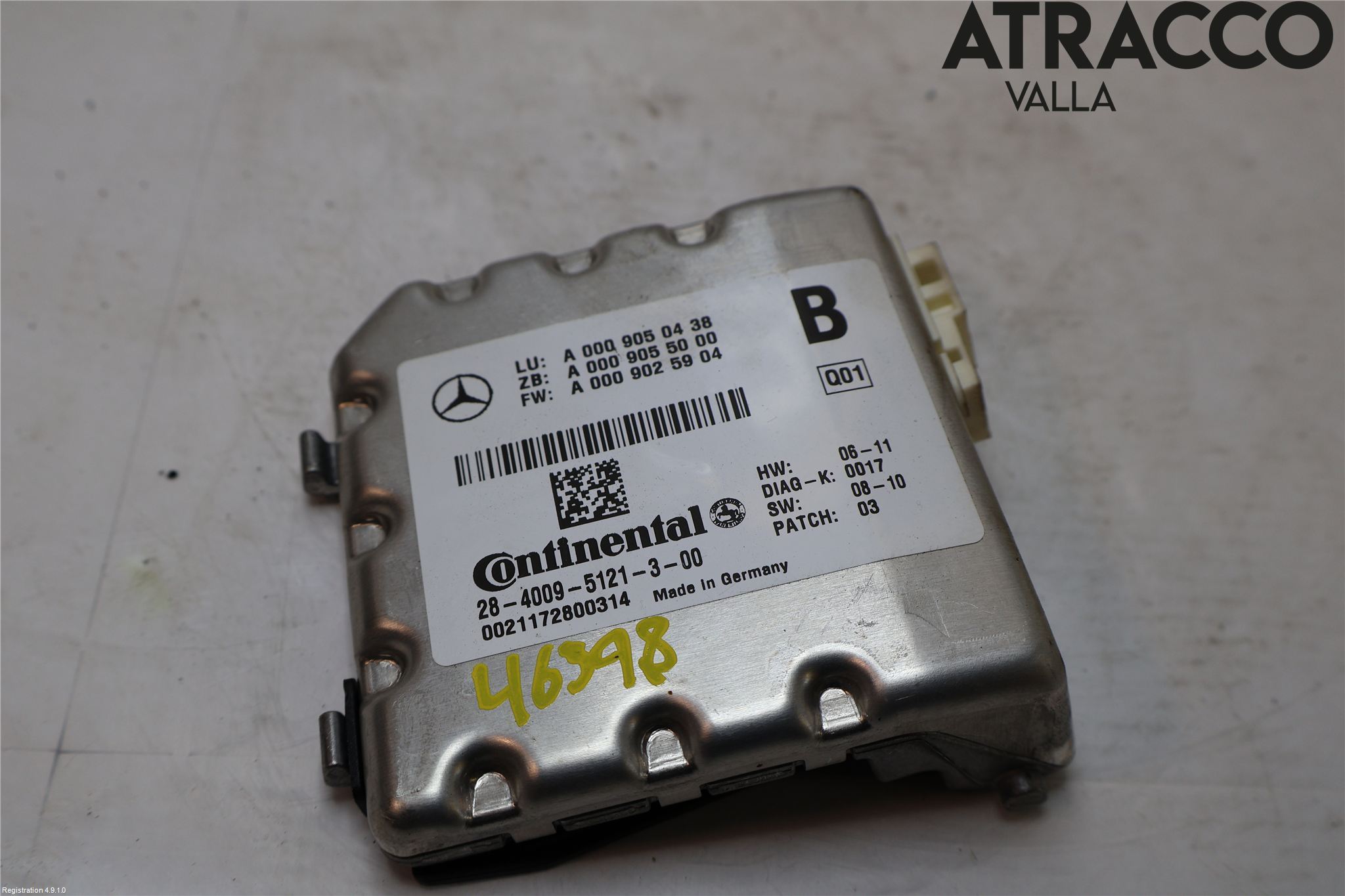 Mercedes-Benz MB C-KLASS (W204) 07-15 Sensor Kollisjonsbeskyttelse