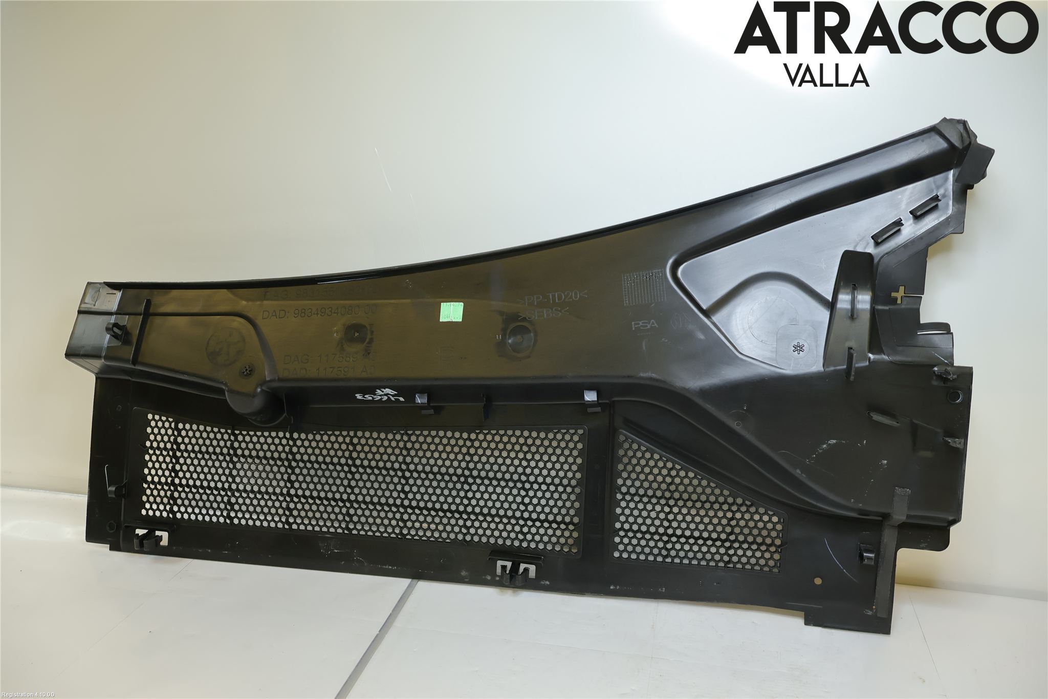 Peugeot 408 22- Visker Deksel-Grill-Under Frr