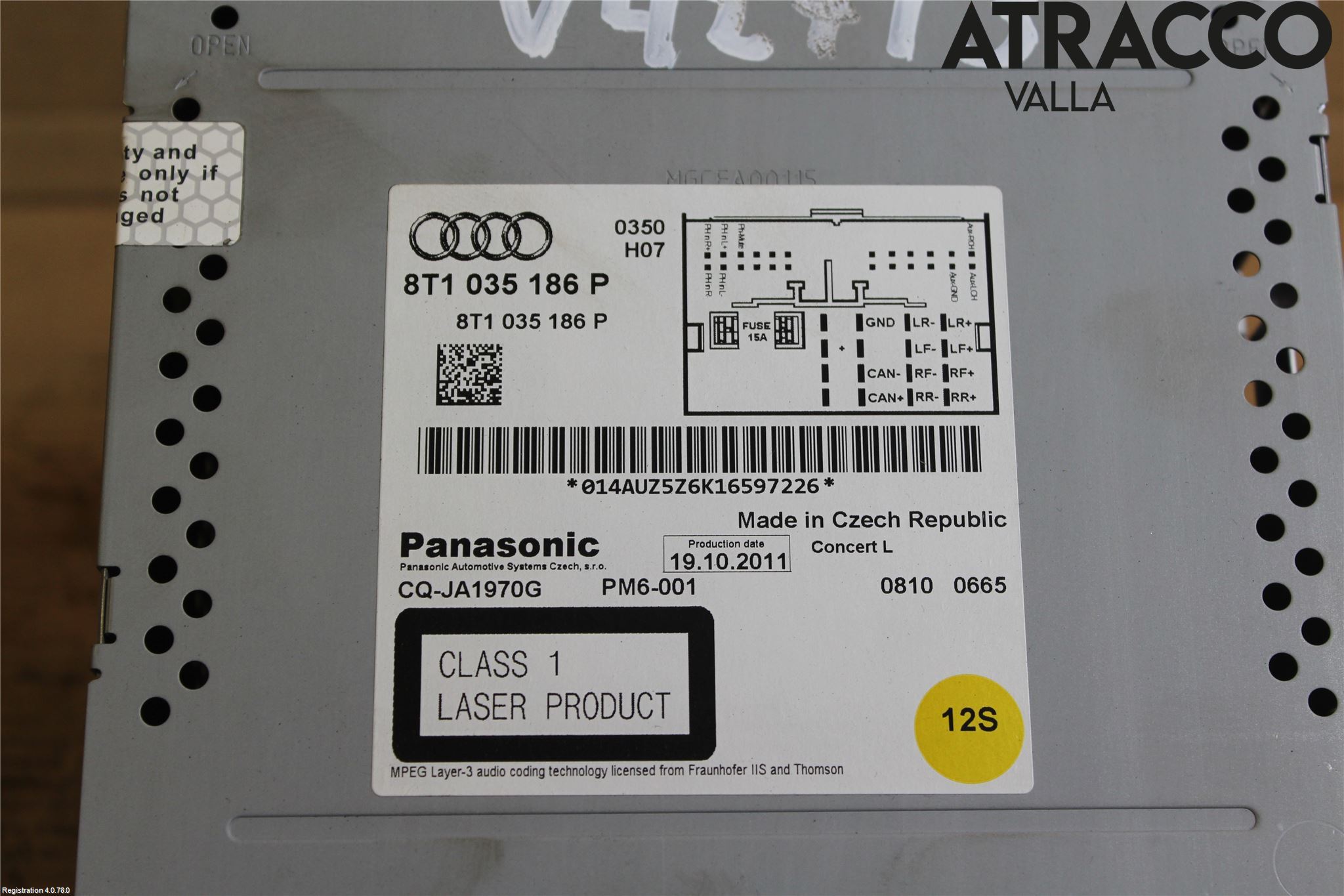 Audi A4/S4 08-11 Stereo Radio Med Cd