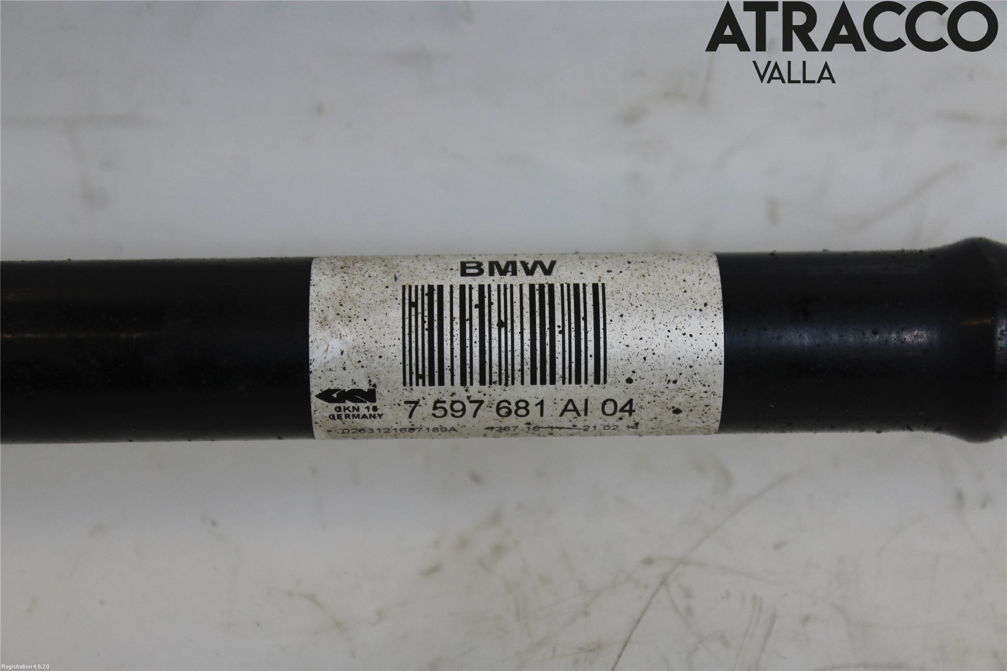 BMW 4 F32/F33/F82/F83 13-20 Drivaksel Bak Kompl Venstre