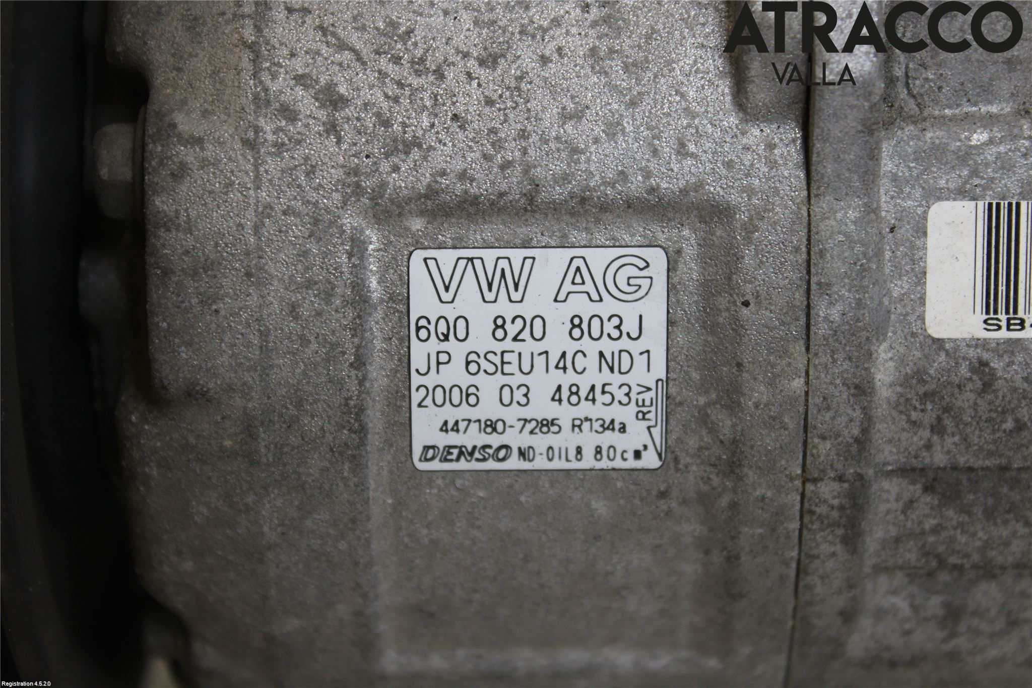 Volkswagen VW POLO 05-09 Varme Ac Kompressor