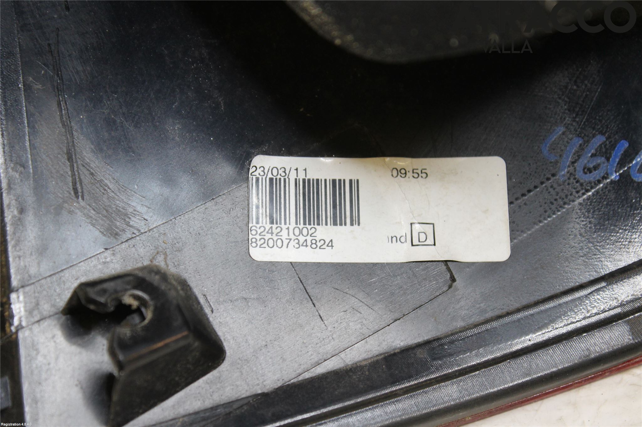 Dacia SANDERO 09-13 Baklykt Høyre
