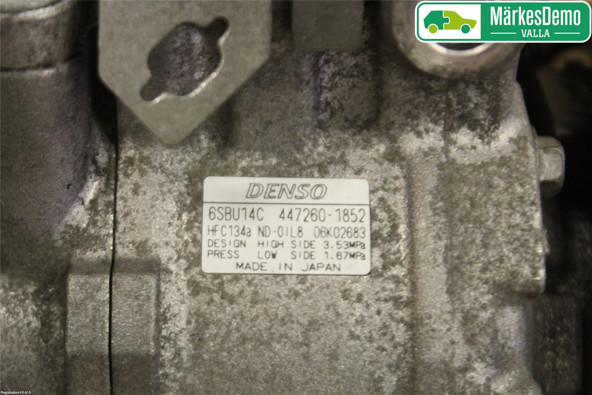 BMW 5 E60/61 Sed/Tou 02-10 Varme Ac Kompressor