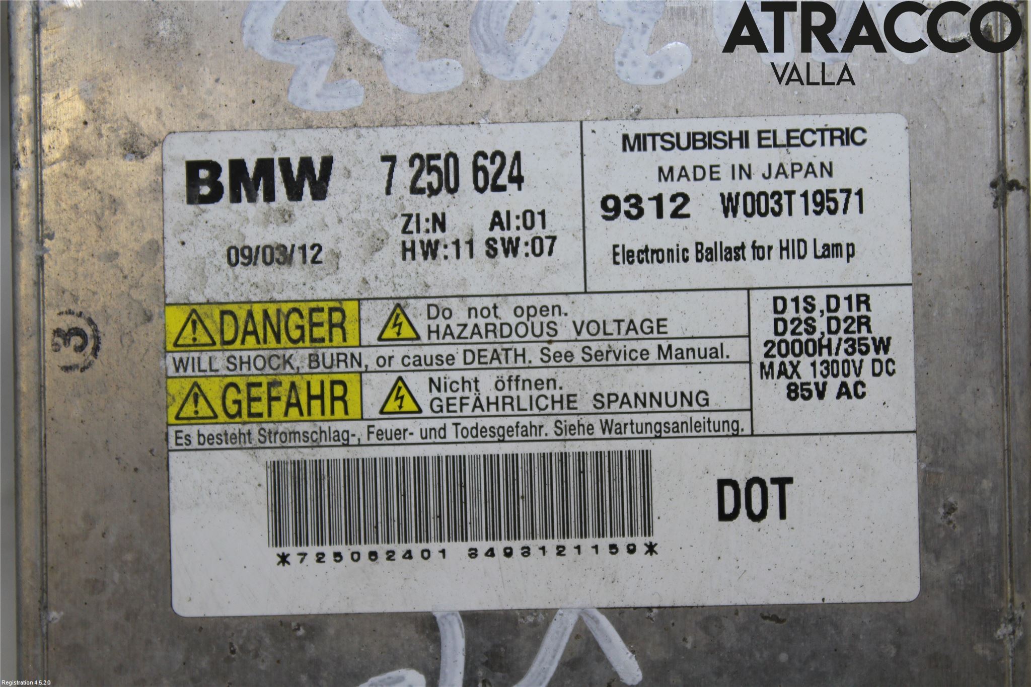 BMW 3 E90/91 SED/TOU 05-12 Styreenhet Xenon
