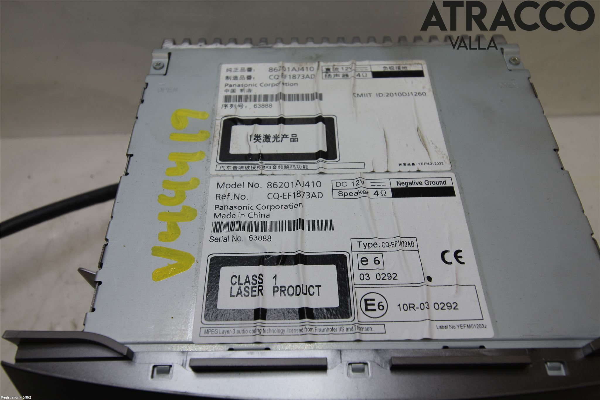 Subaru LEGACY 10-14 Stereo Radio Med Cd