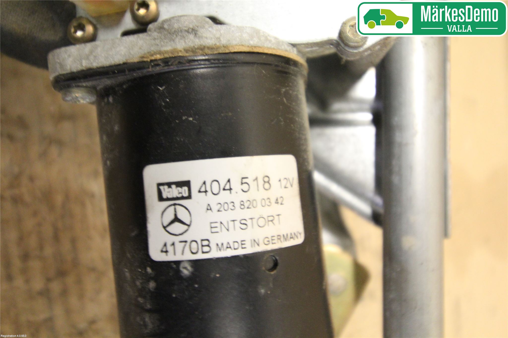 Mercedes-Benz MB C (203) 00-07 Viskeroverføring Frontrute