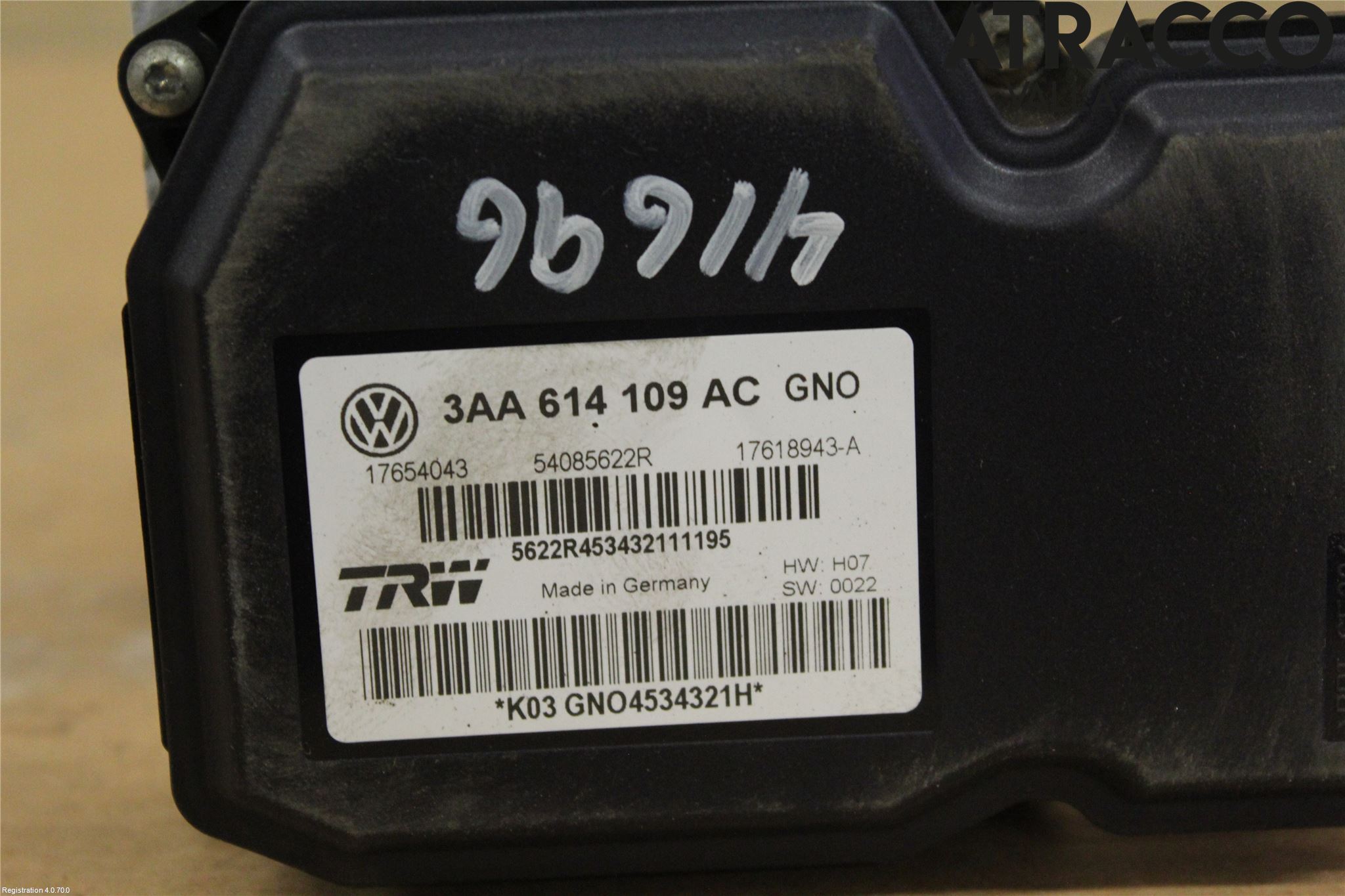 Volkswagen VW PASSAT 11-14 Abs Hydraulikkaggregat