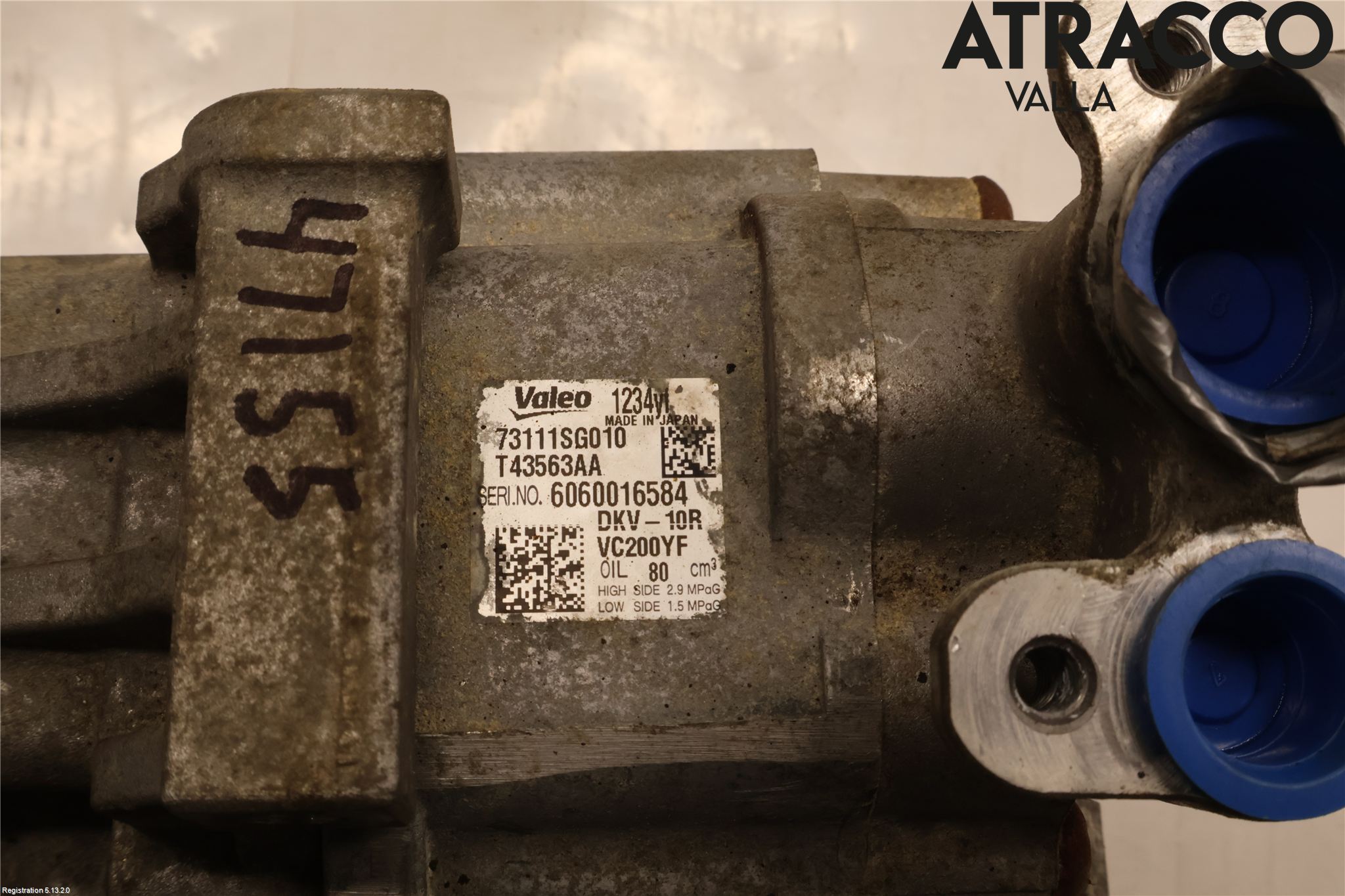 Subaru FORESTER SJ 13-18 Varme Ac Kompressor