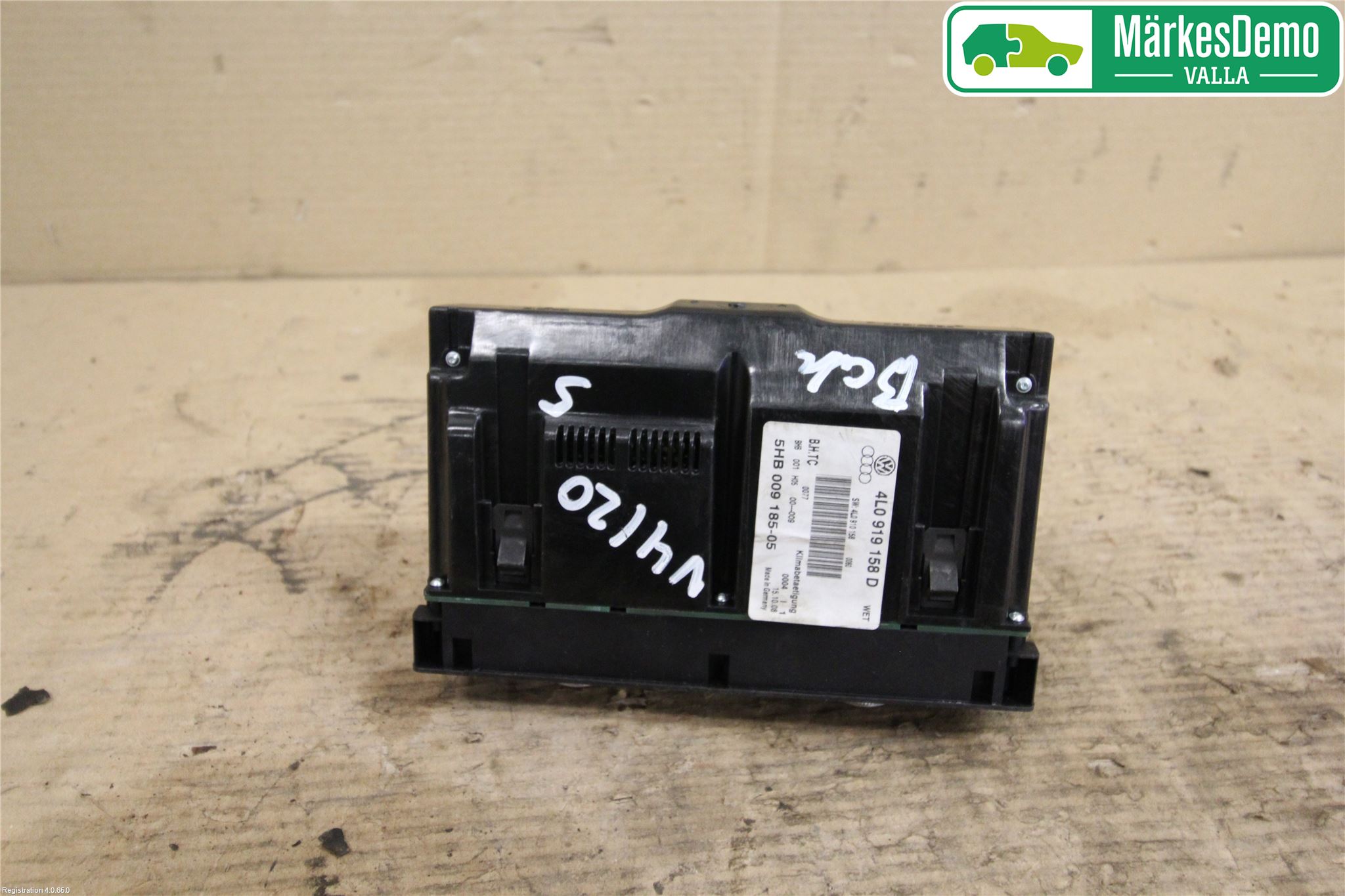 Audi Q7/SQ7 Varme Ac Betjening-Display