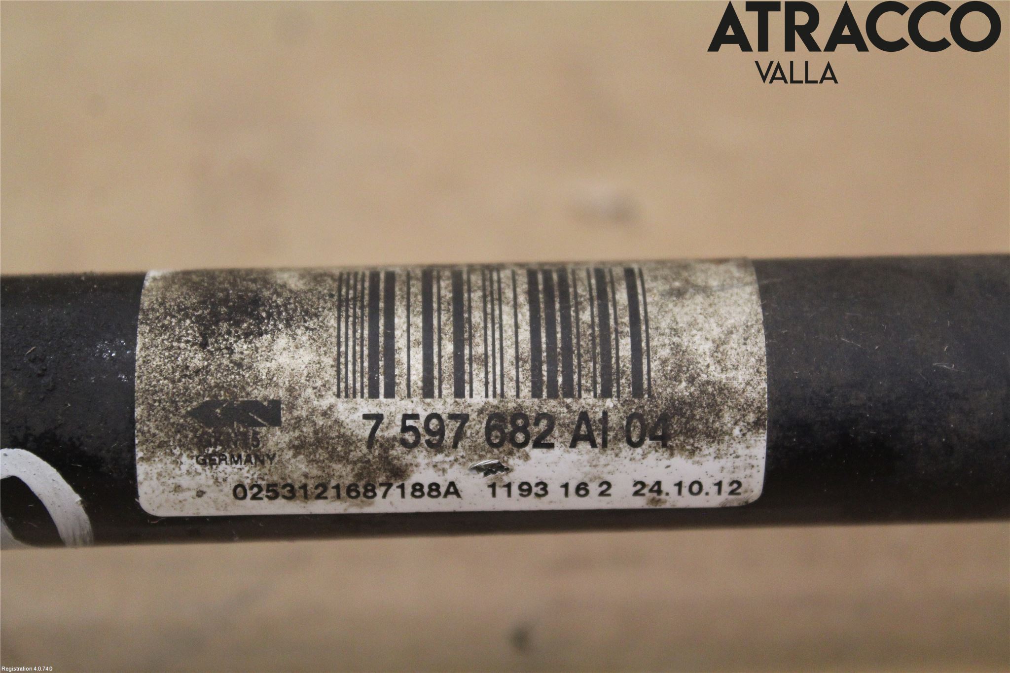 BMW 3 F30/F31/F80 12-19 Drivaksel Bak Kompl Høyre