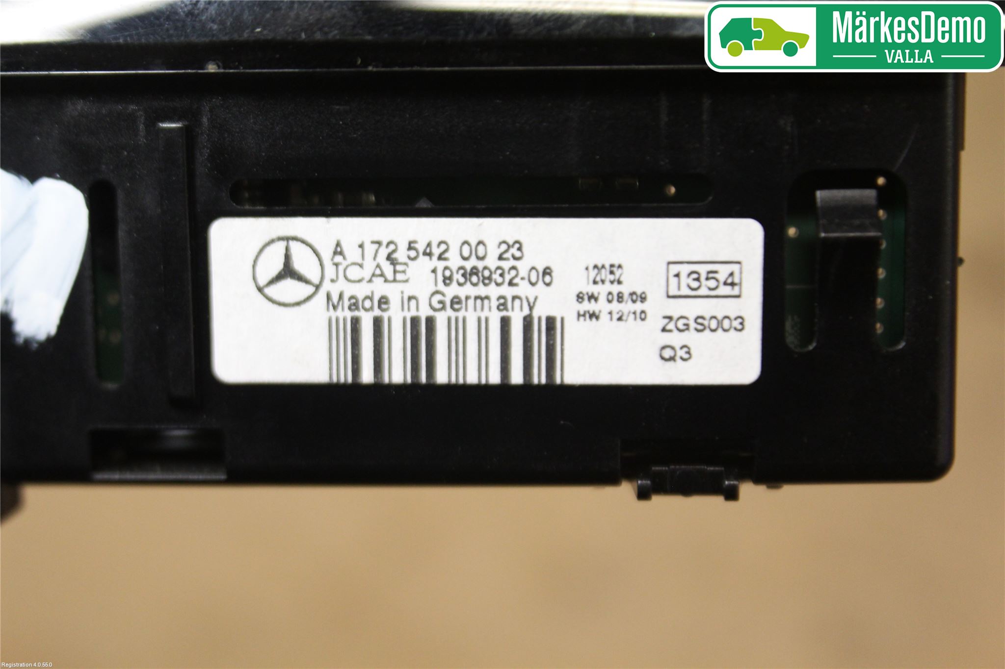 Mercedes-Benz MB C-KLASS (W204) 07-15 Styreenhet Parkering