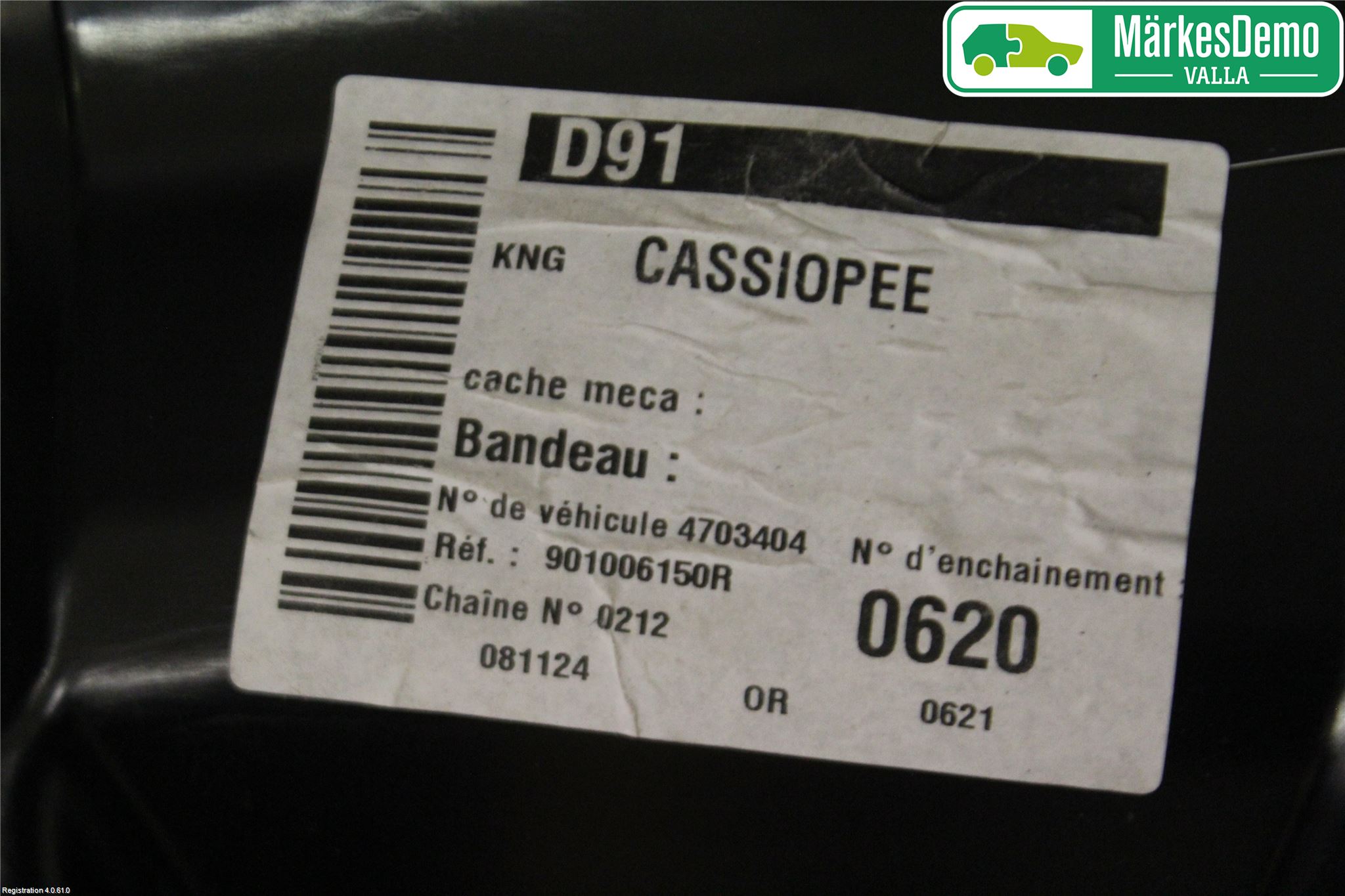 Renault LAGUNA III 08-10 Bakluke Koffertlokk