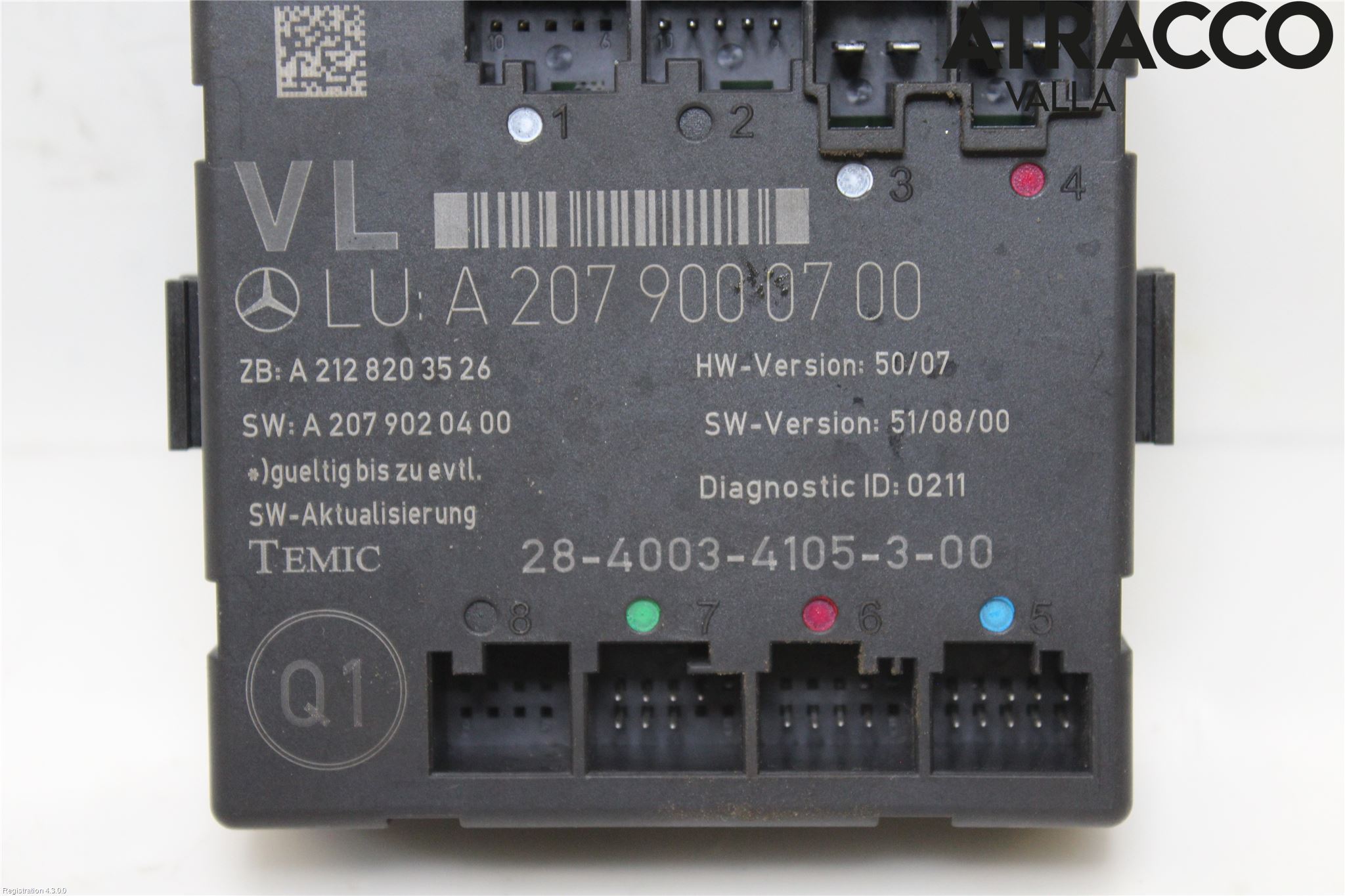 Mercedes-Benz MB E-KLASS (W212) 09-16 Styreenhet Dør