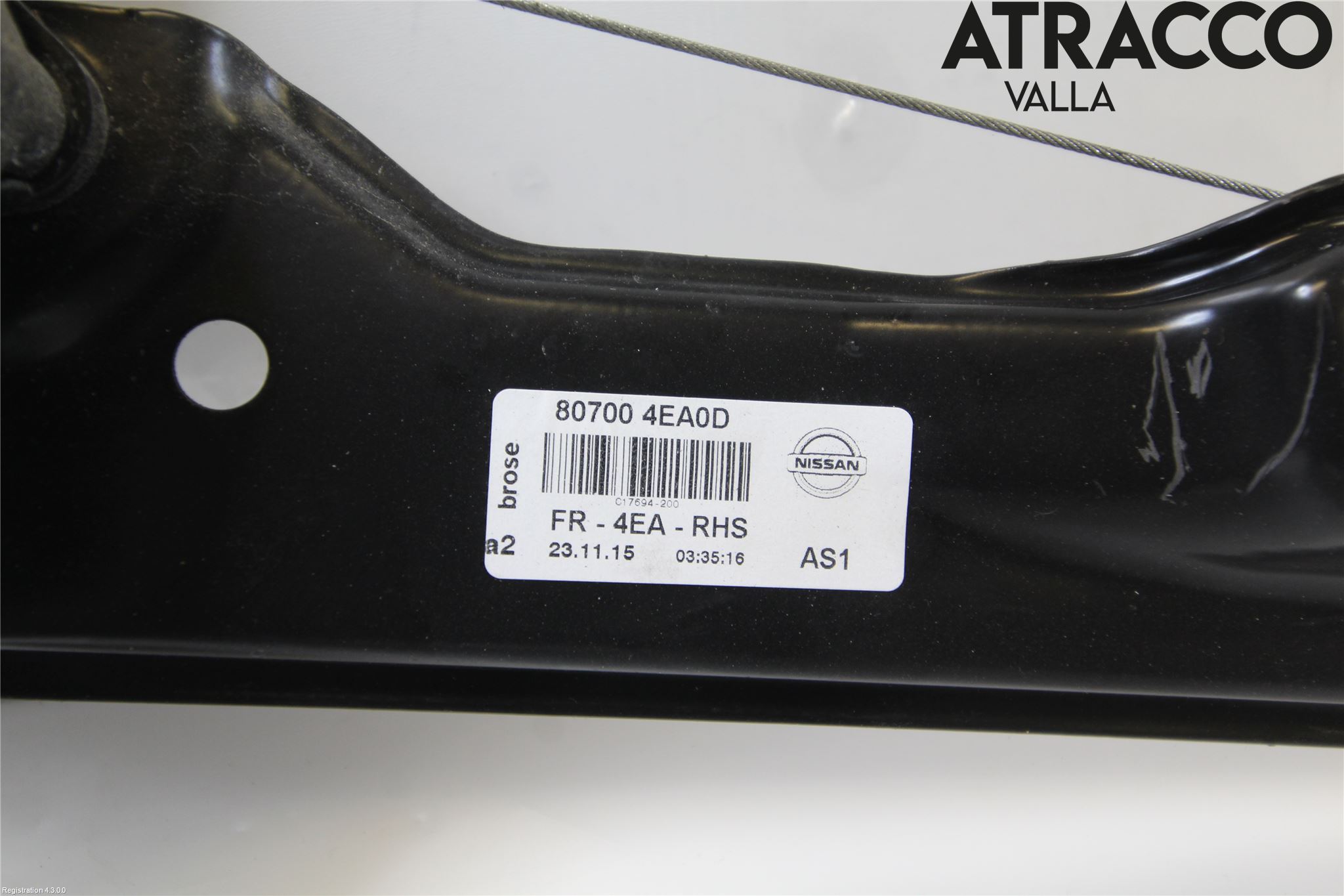 Nissan QASHQAI 14-17 Vindusheis El Komp