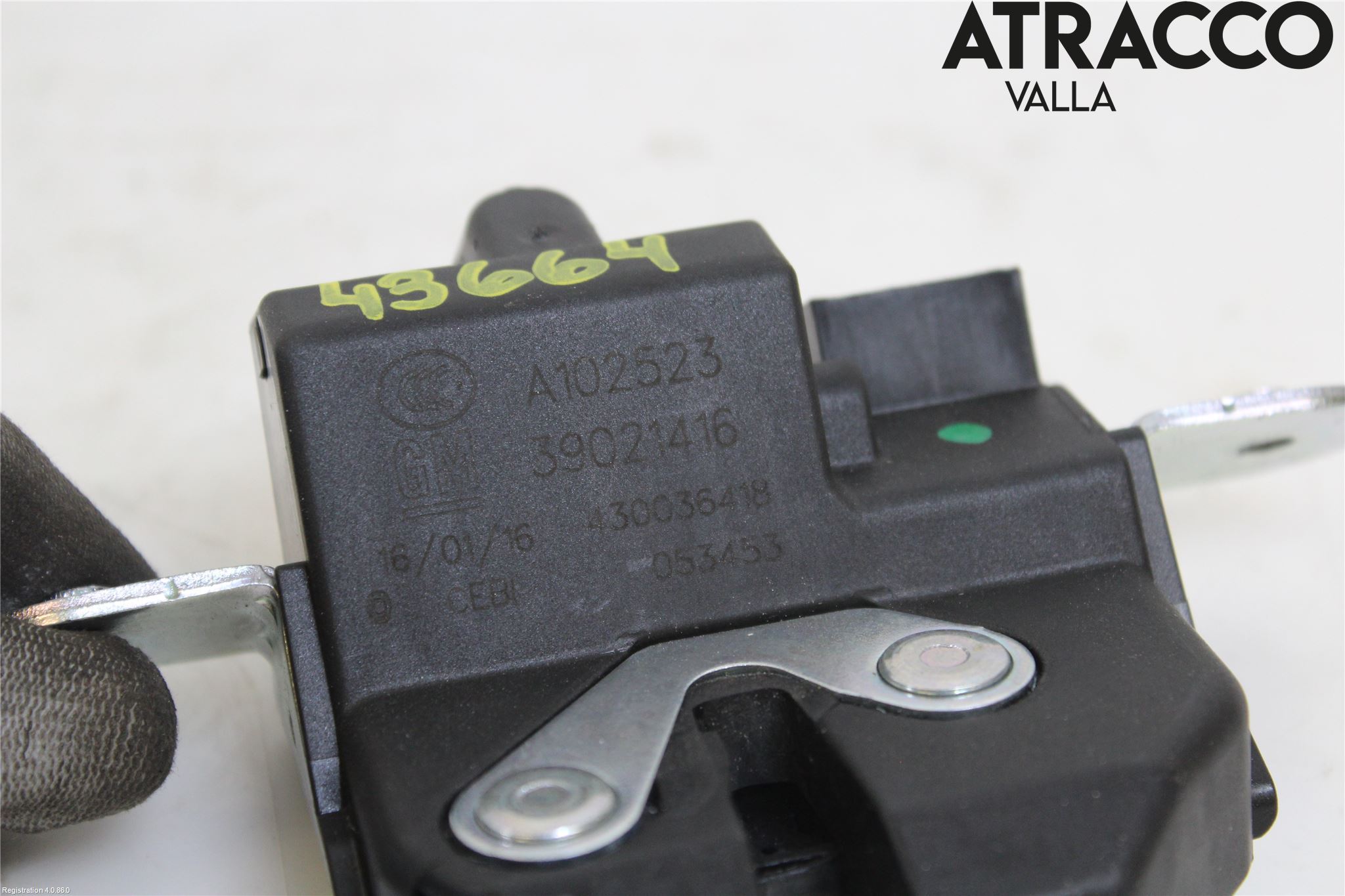 Opel ASTRA K 16-22 Bakluke-Lokk Låsekasse